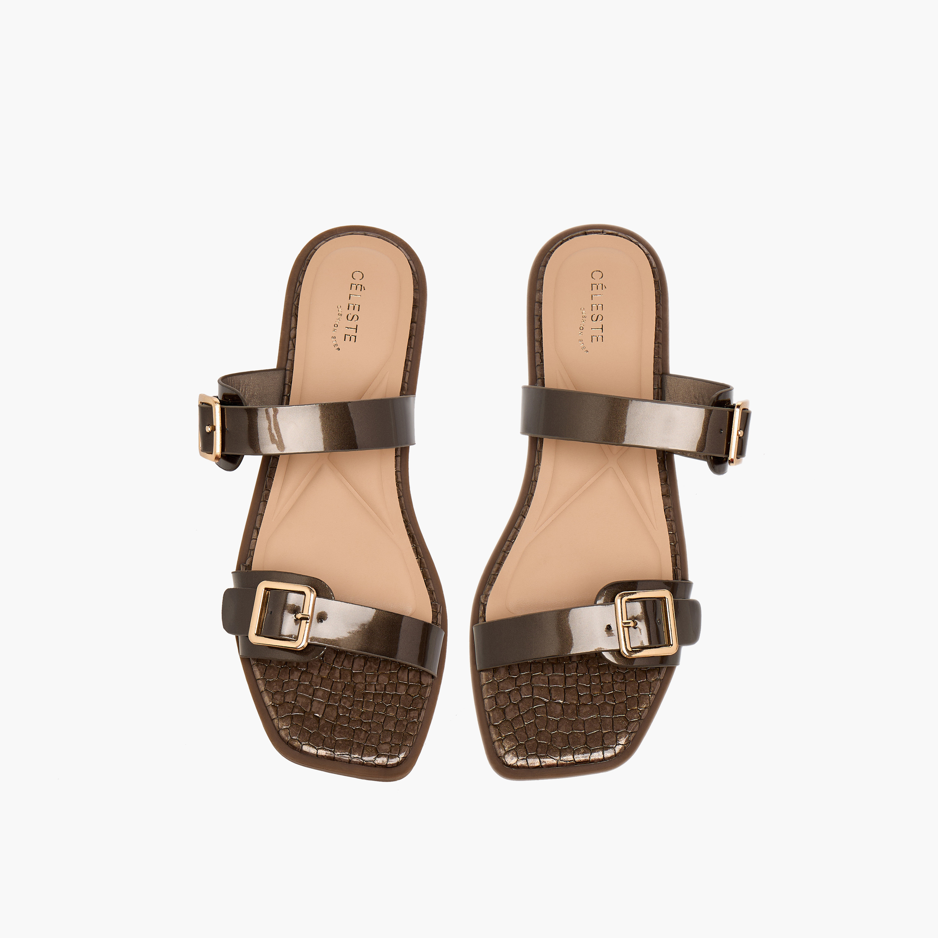 Celeste Women Textured Flat Sandals-women-shoes-flats-sandals-image-1