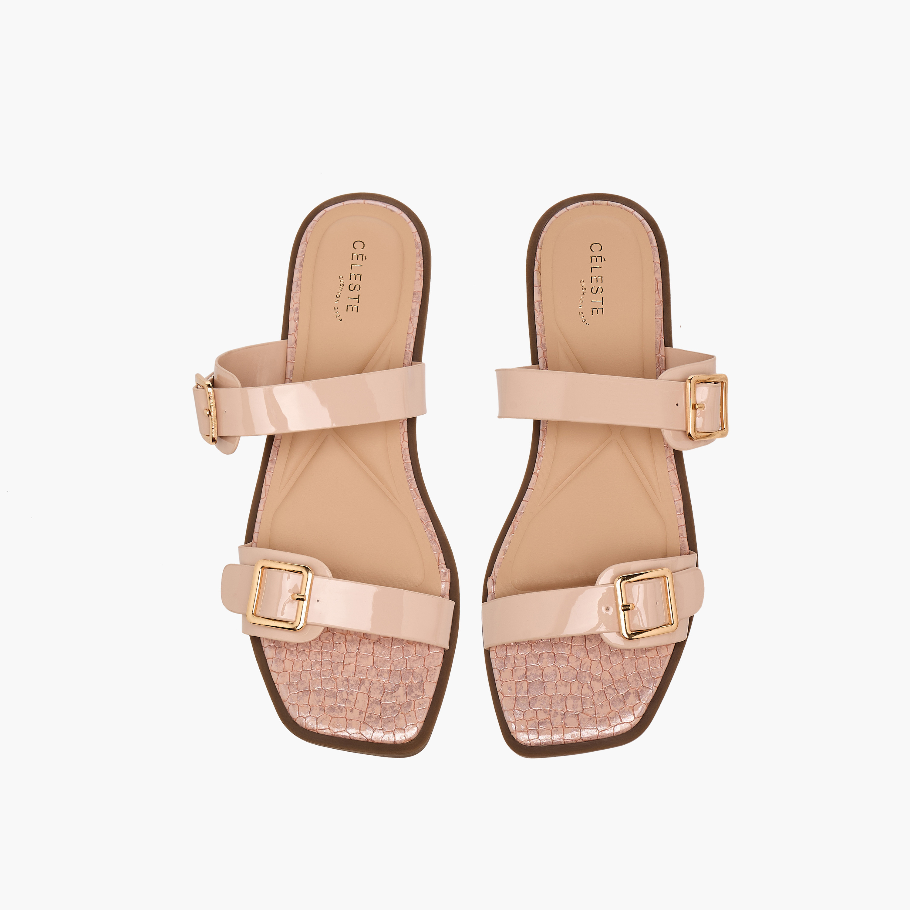 Celeste Women Textured Flat Sandals-women-shoes-flats-sandals-image-1