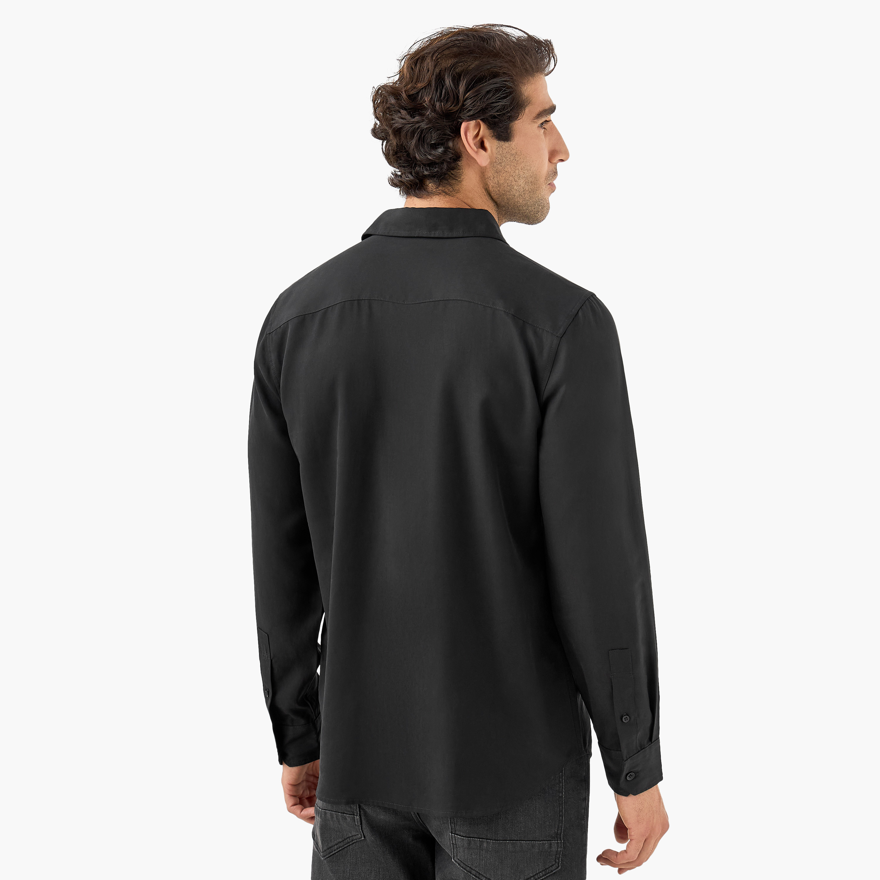 قميص بأكمام طويلة وقصة عادية-men-clothing-shirts-image-3