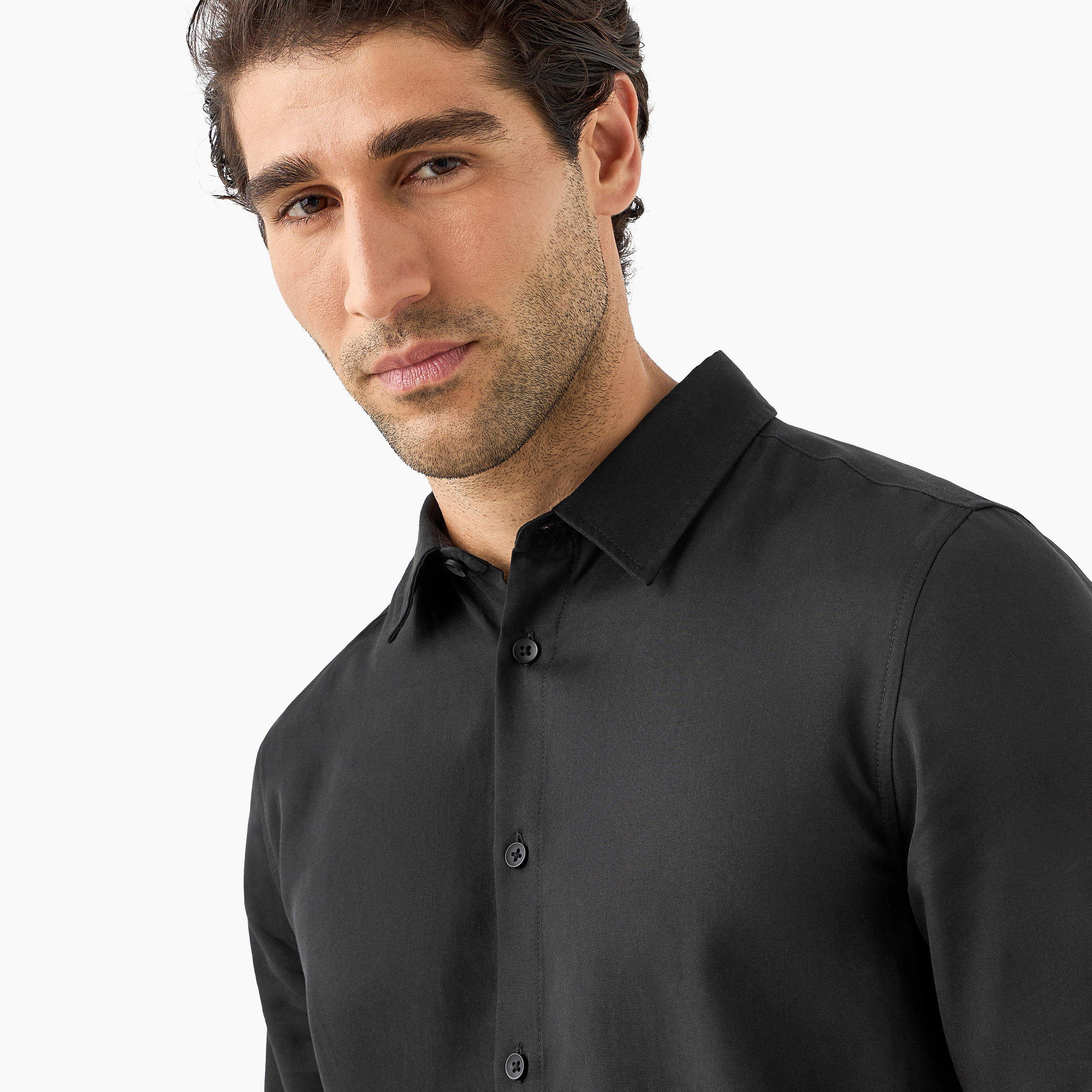قميص بأكمام طويلة وقصة عادية-men-clothing-shirts-image-4