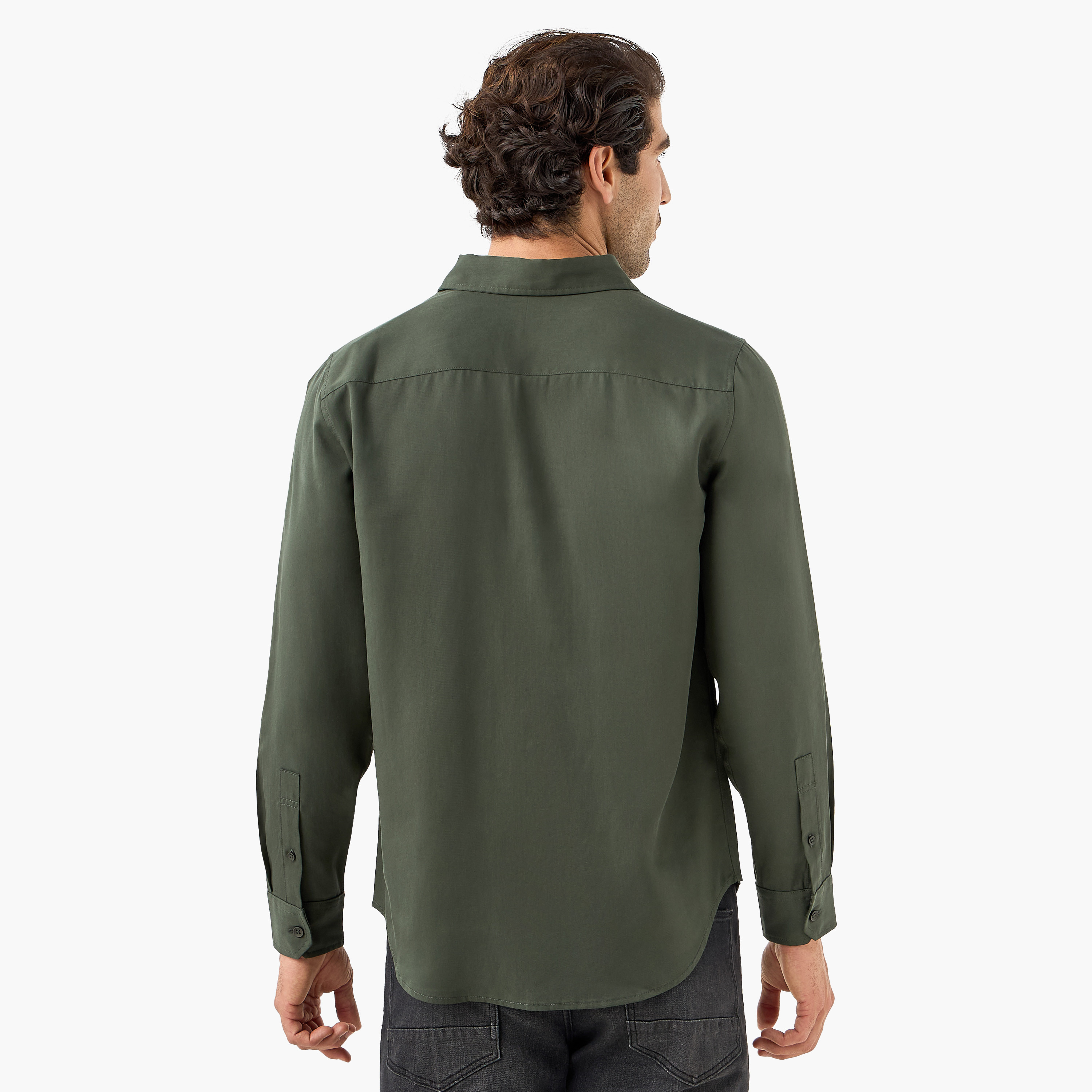 قميص بأكمام طويلة وقصة عادية-men-clothing-shirts-image-3