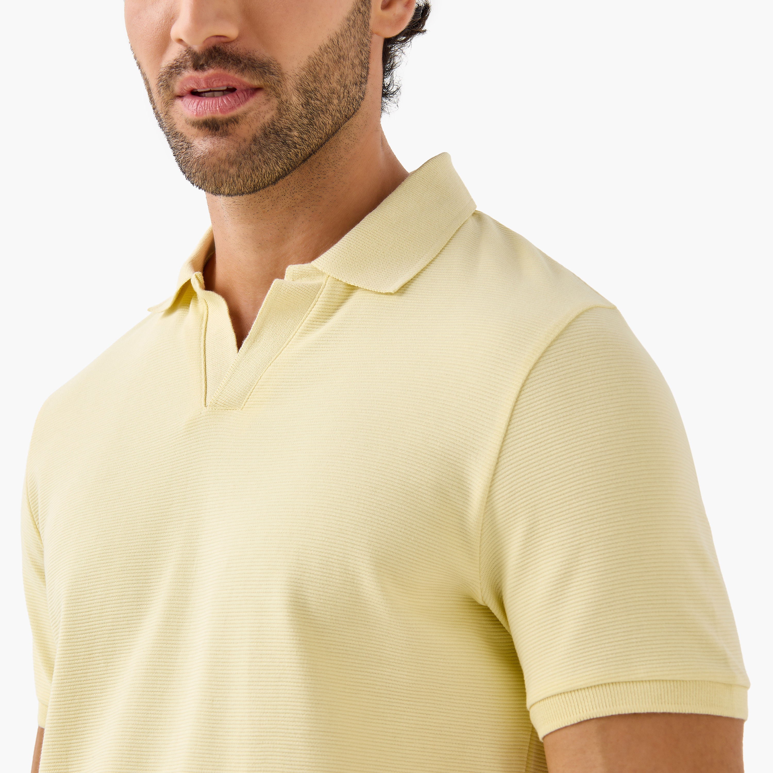 تيشيرت بولو بأكمام قصيرة وقصة عادية-men-clothing-tshirtsandpolos-polos-image-5