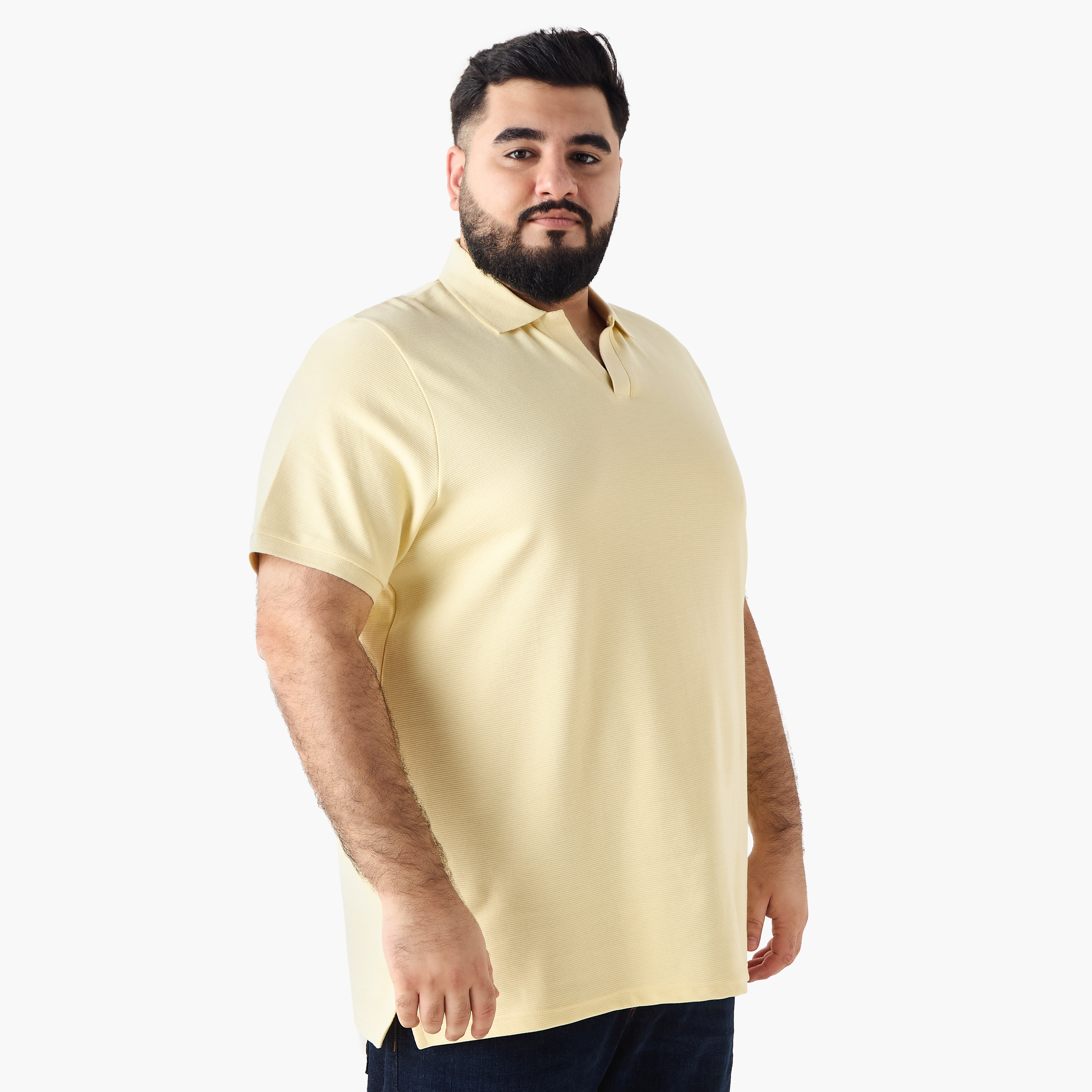 تيشيرت بولو بأكمام قصيرة وقصة عادية-men-clothing-tshirtsandpolos-polos-image-2