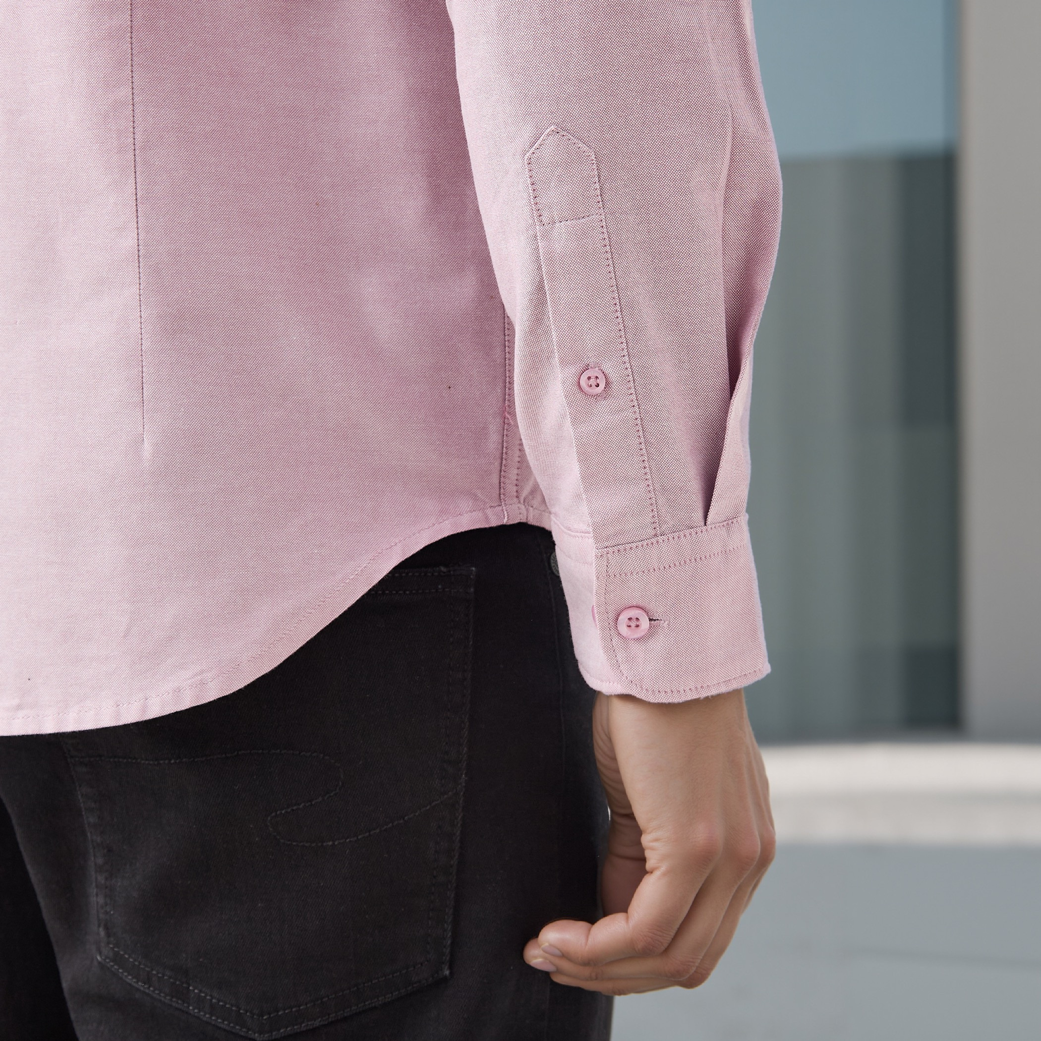Slim Fit Collared Oxford Shirt-men-clothing-shirts-image-5