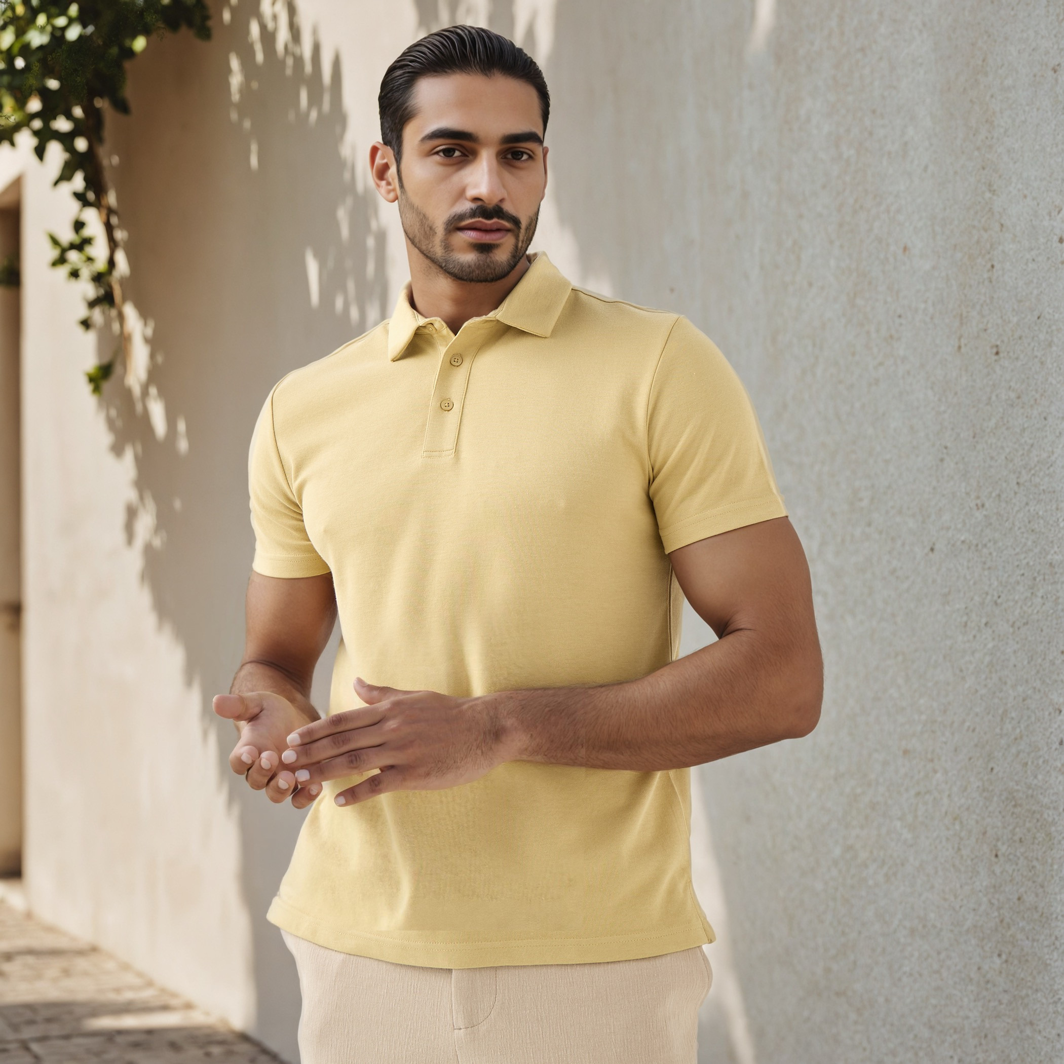 Slim Fit Polo T-shirt-men-clothing-tshirtsandpolos-polos-image-1