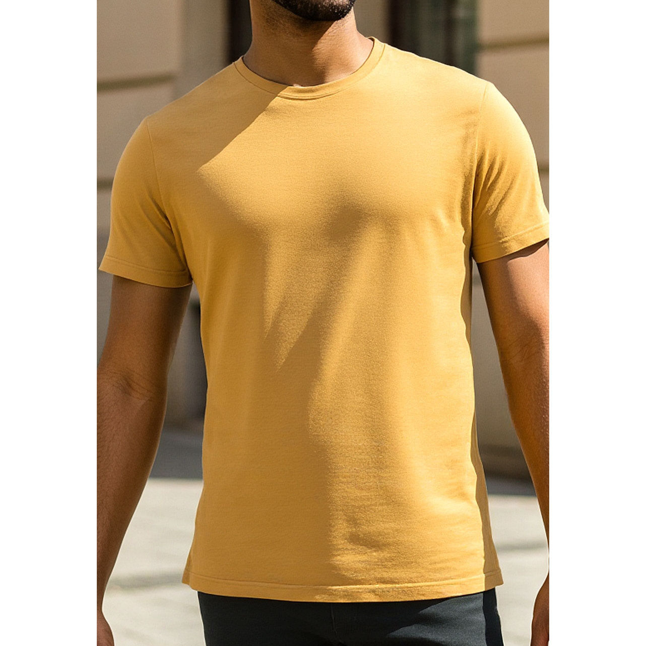 Regular Fit Crew Neck T-shirt with Short Sleeves-men-clothing-tshirtsandpolos-tshirts-image-19