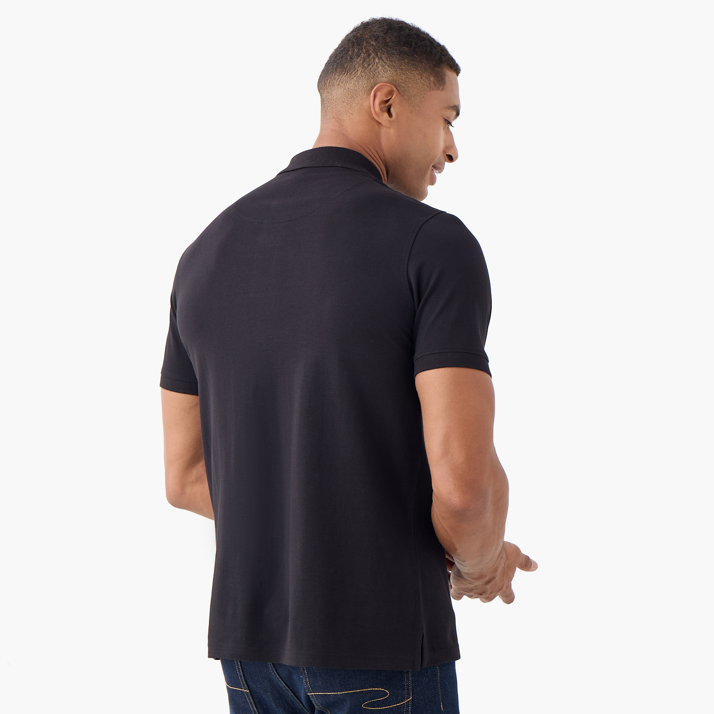 تيشيرت بولو بقصة عادية وأكمام قصيرة-men-clothing-tshirtsandpolos-polos-image-3