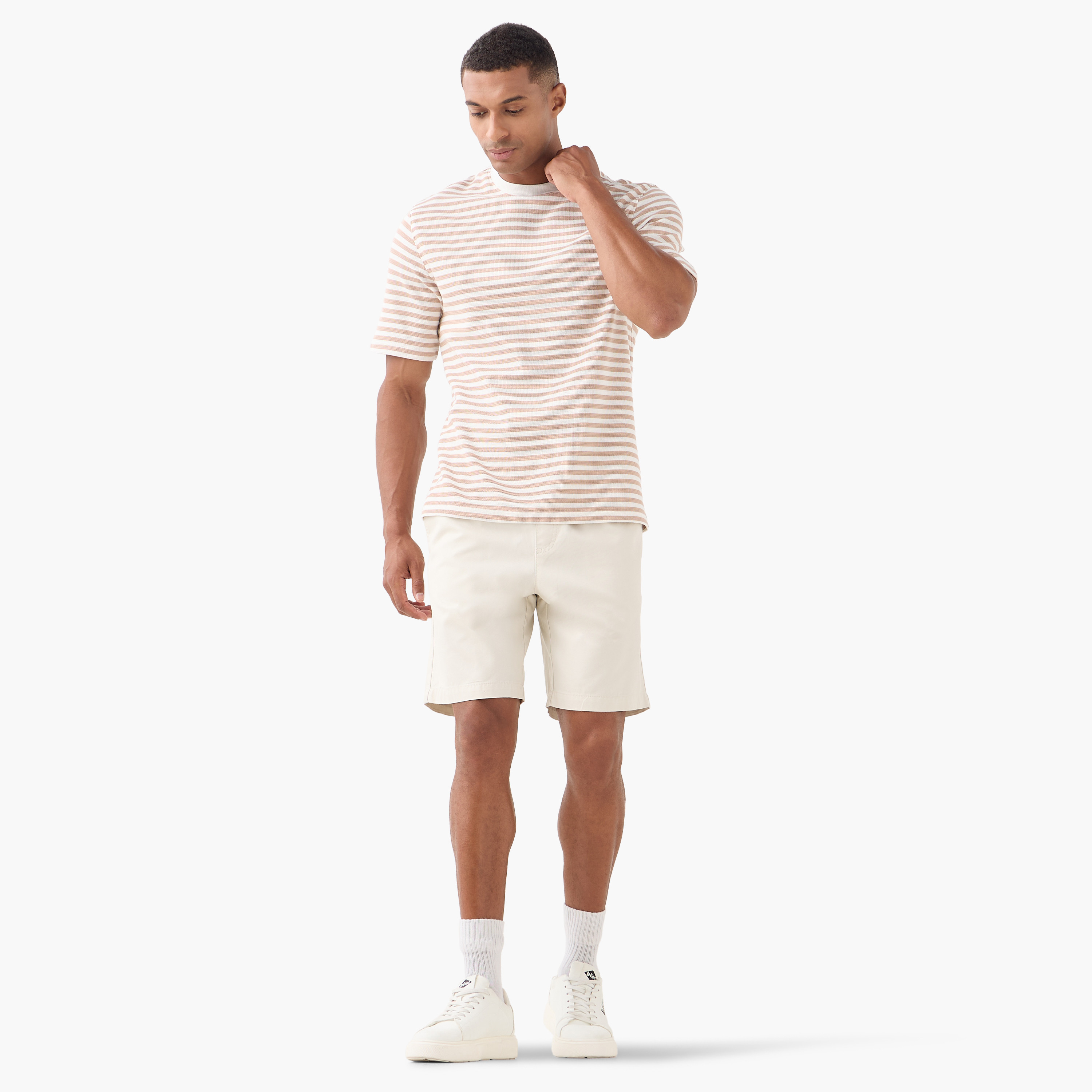 تيشيرت مخطط بقصة مريحة-men-clothing-tshirtsandpolos-tshirts-image-2