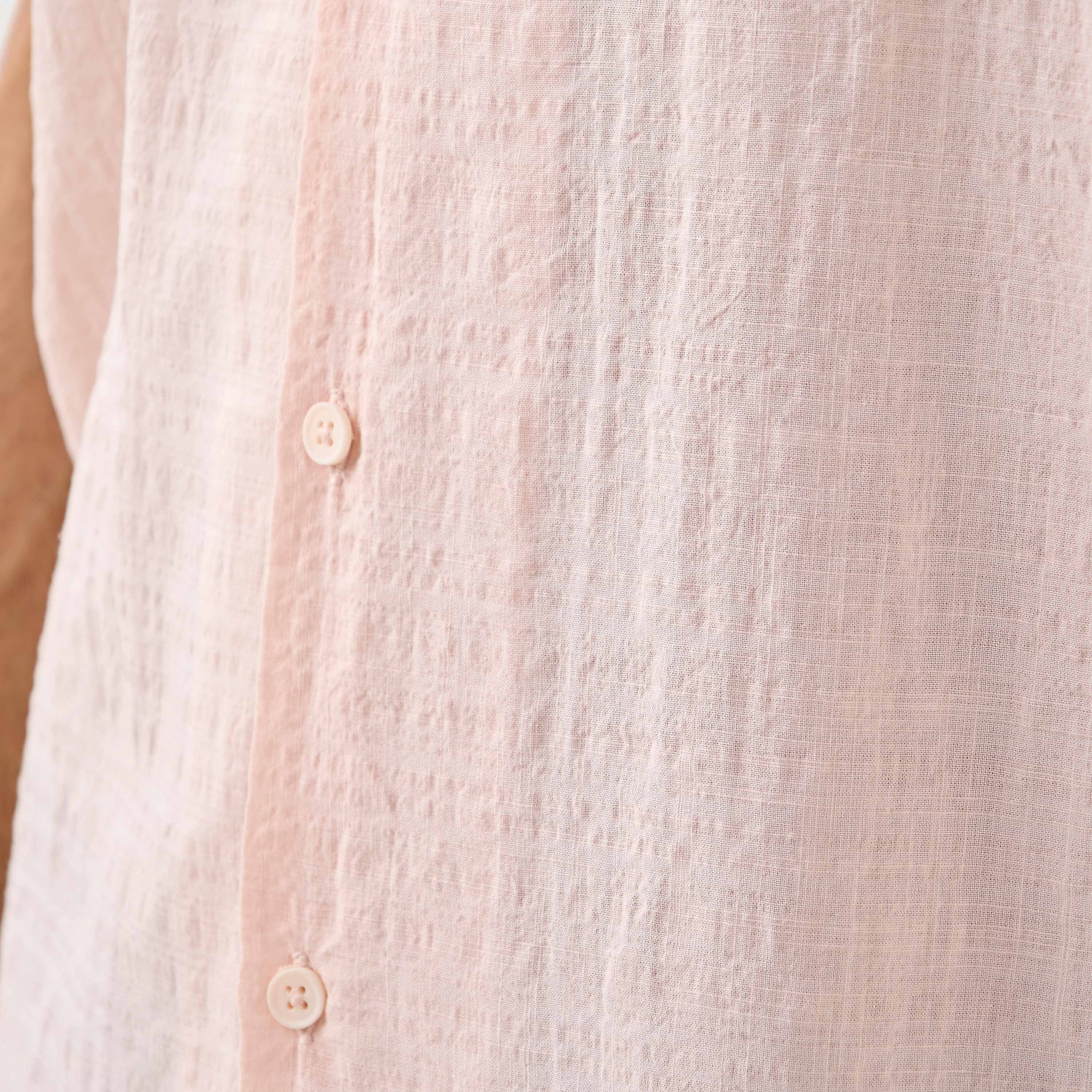 Seersucker Textured Resort Collar Shirt-men-clothing-shirts-image-5