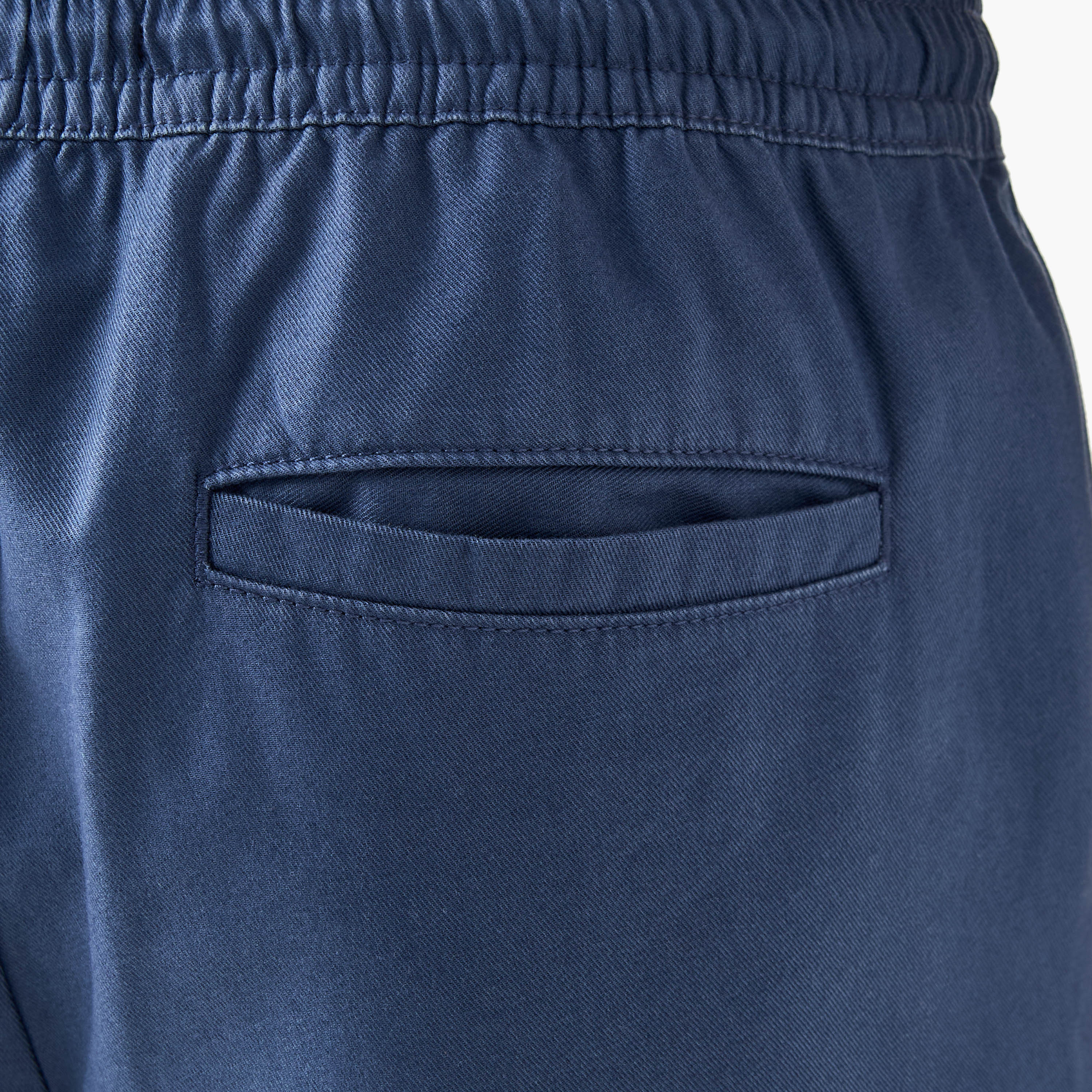 Regular Fit Shorts with Flexi Waist and Pockets-men-clothing-bottoms-shorts-image-5