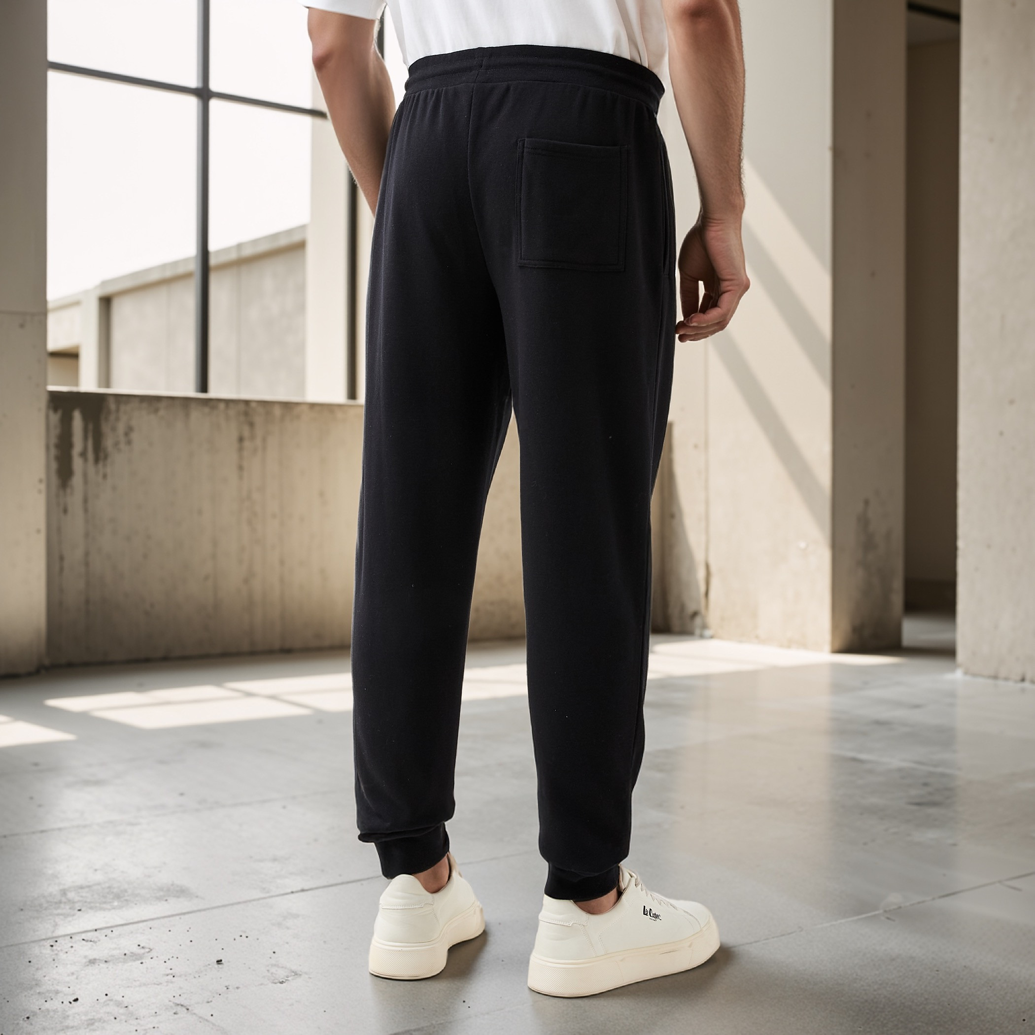Men Regular Fit Joggers with FlexiComfort Waistband-men-clothing-bottoms-joggers-image-3