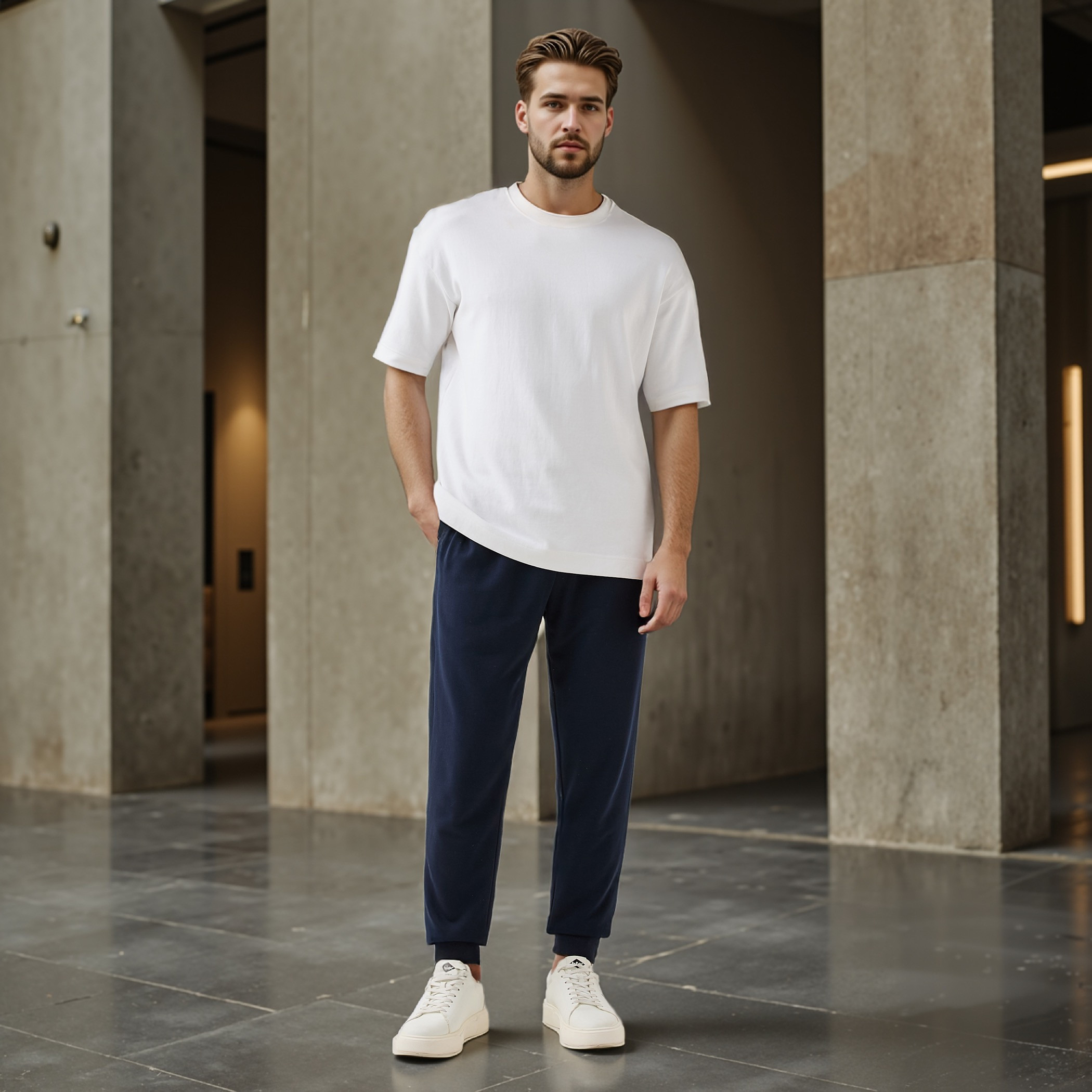 Men Regular Fit Joggers with FlexiComfort Waistband-men-clothing-bottoms-joggers-image-17