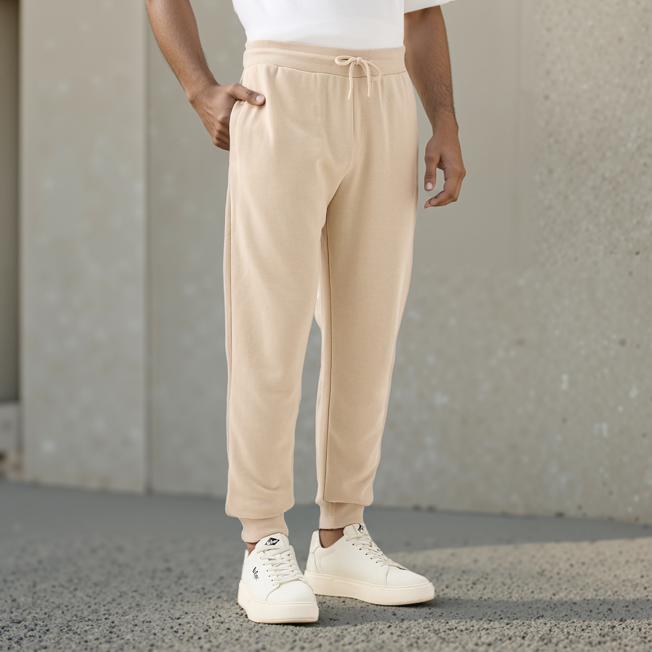 Men Regular Fit Joggers with FlexiComfort Waistband-men-clothing-bottoms-joggers-image-1