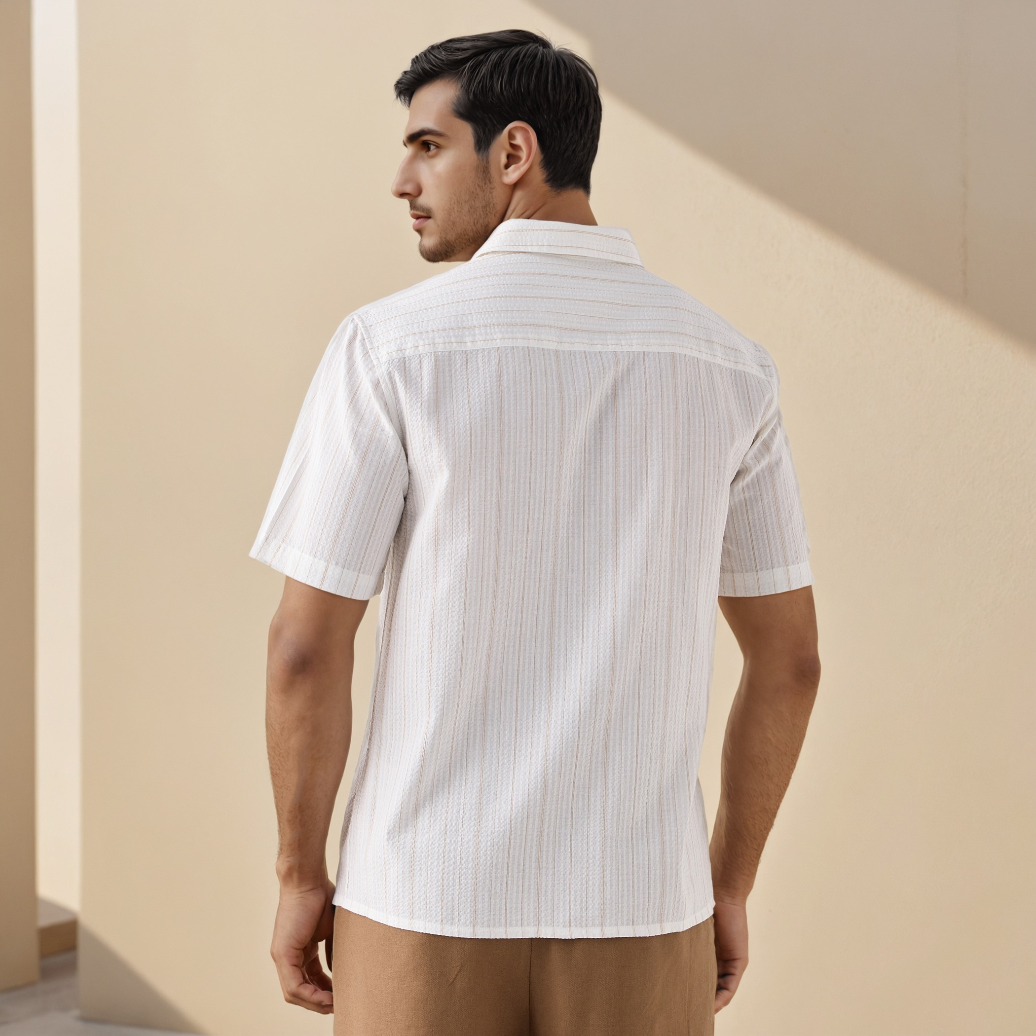 Regular Fit Pinstriped Seersucker Shirt-men-clothing-shirts-image-3