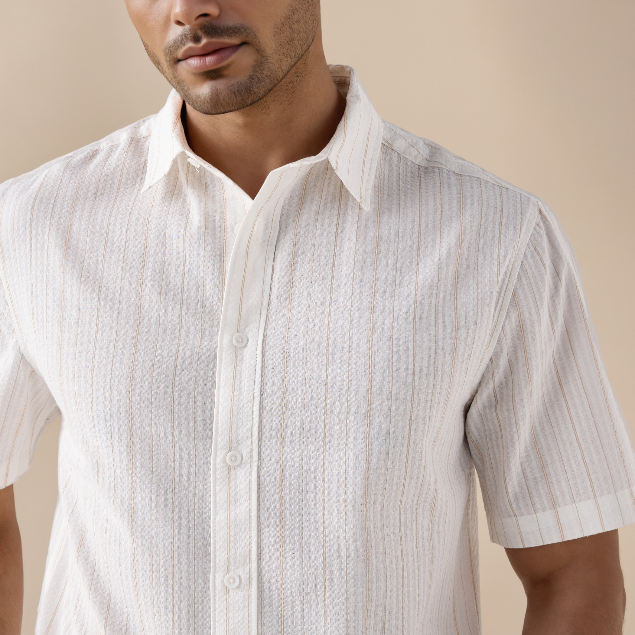Regular Fit Pinstriped Seersucker Shirt-men-clothing-shirts-image-4