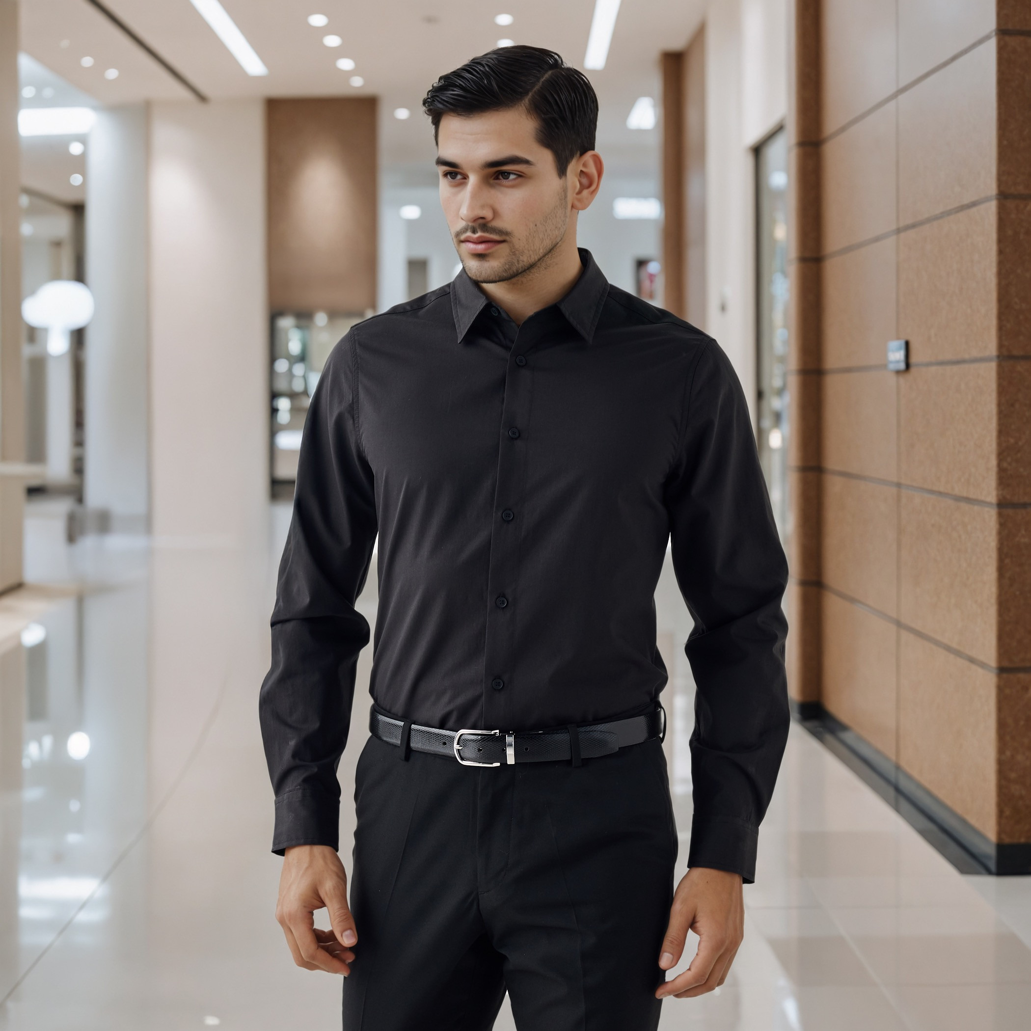 قميص بوبلين بقصة مريحة-men-clothing-shirts-image-1