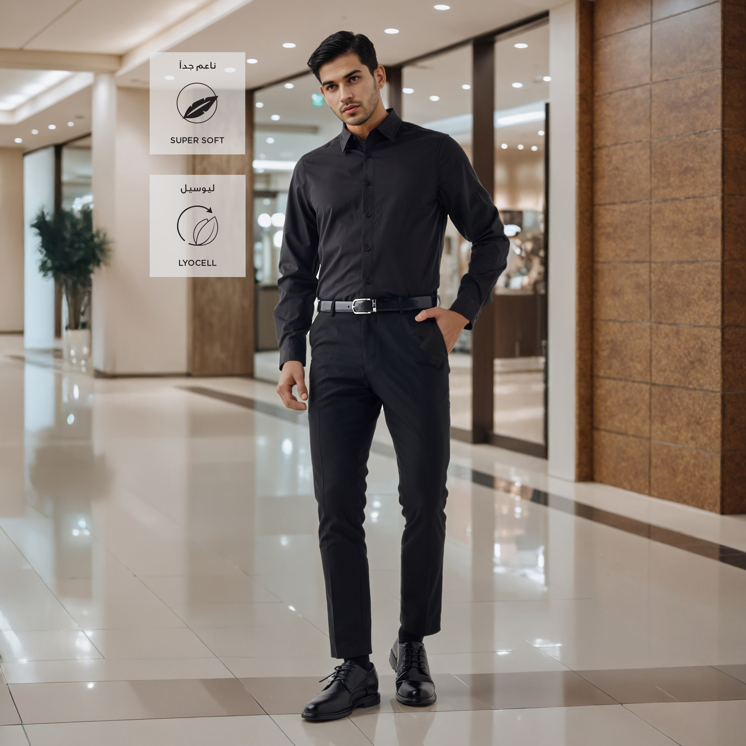 قميص بوبلين بقصة مريحة-men-clothing-shirts-image-2