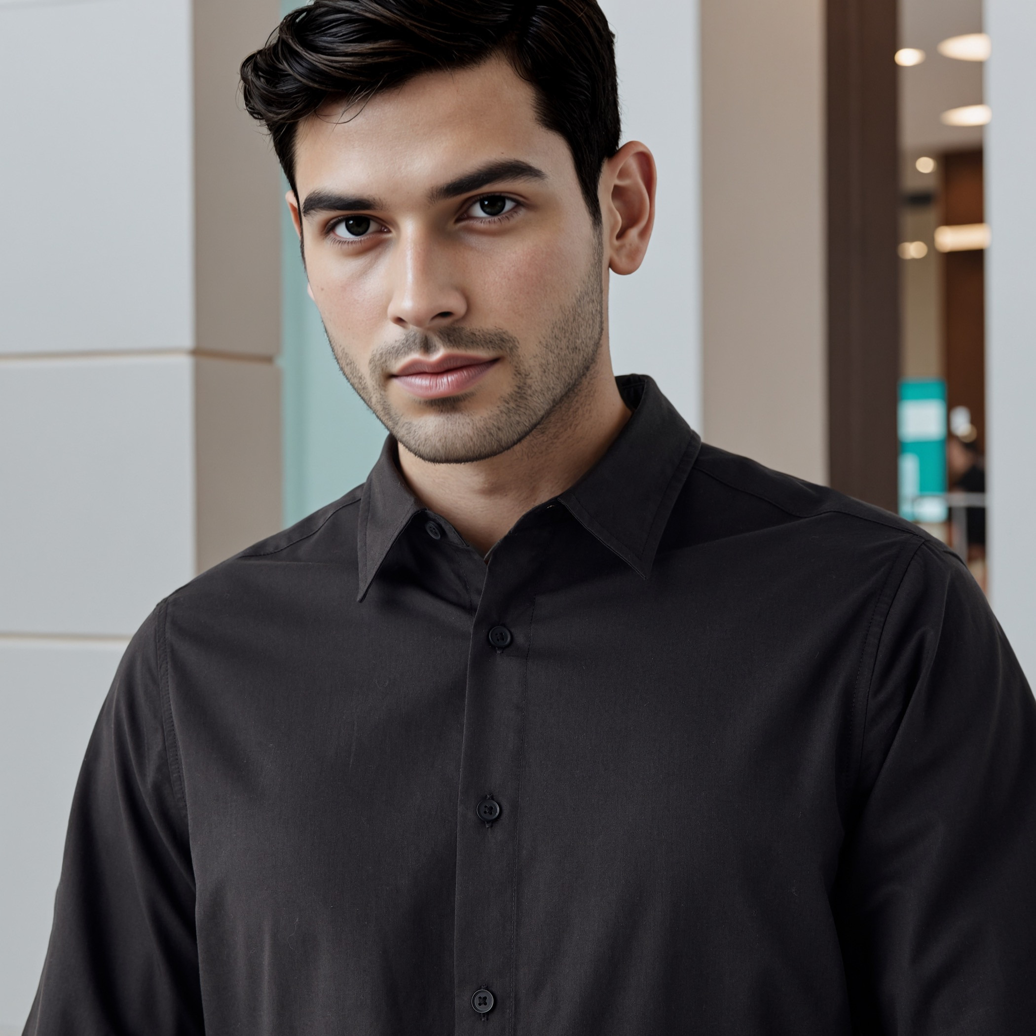 قميص بوبلين بقصة مريحة-men-clothing-shirts-image-4