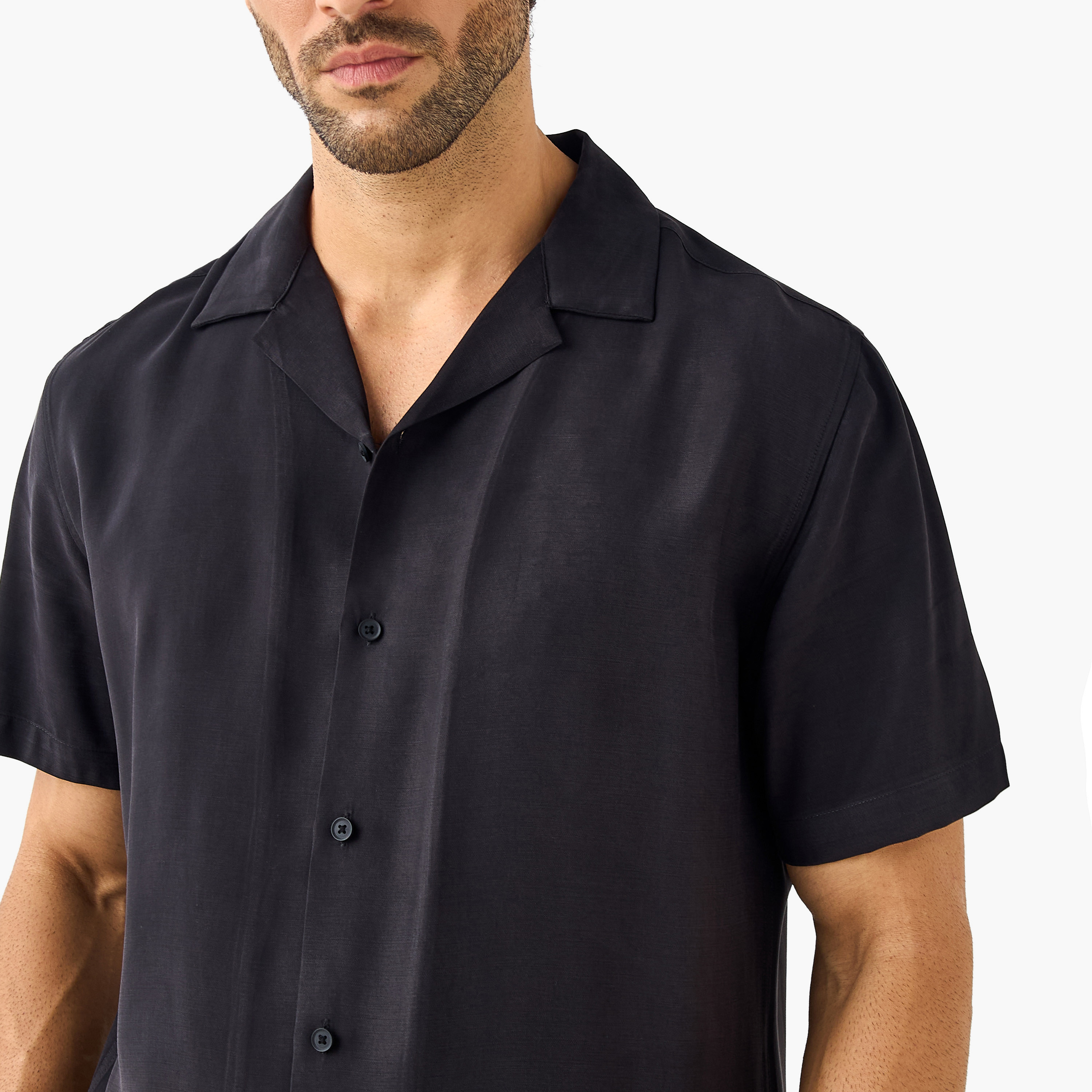 Relaxed Fit Collared Resort Shirt-men-clothing-shirts-image-4