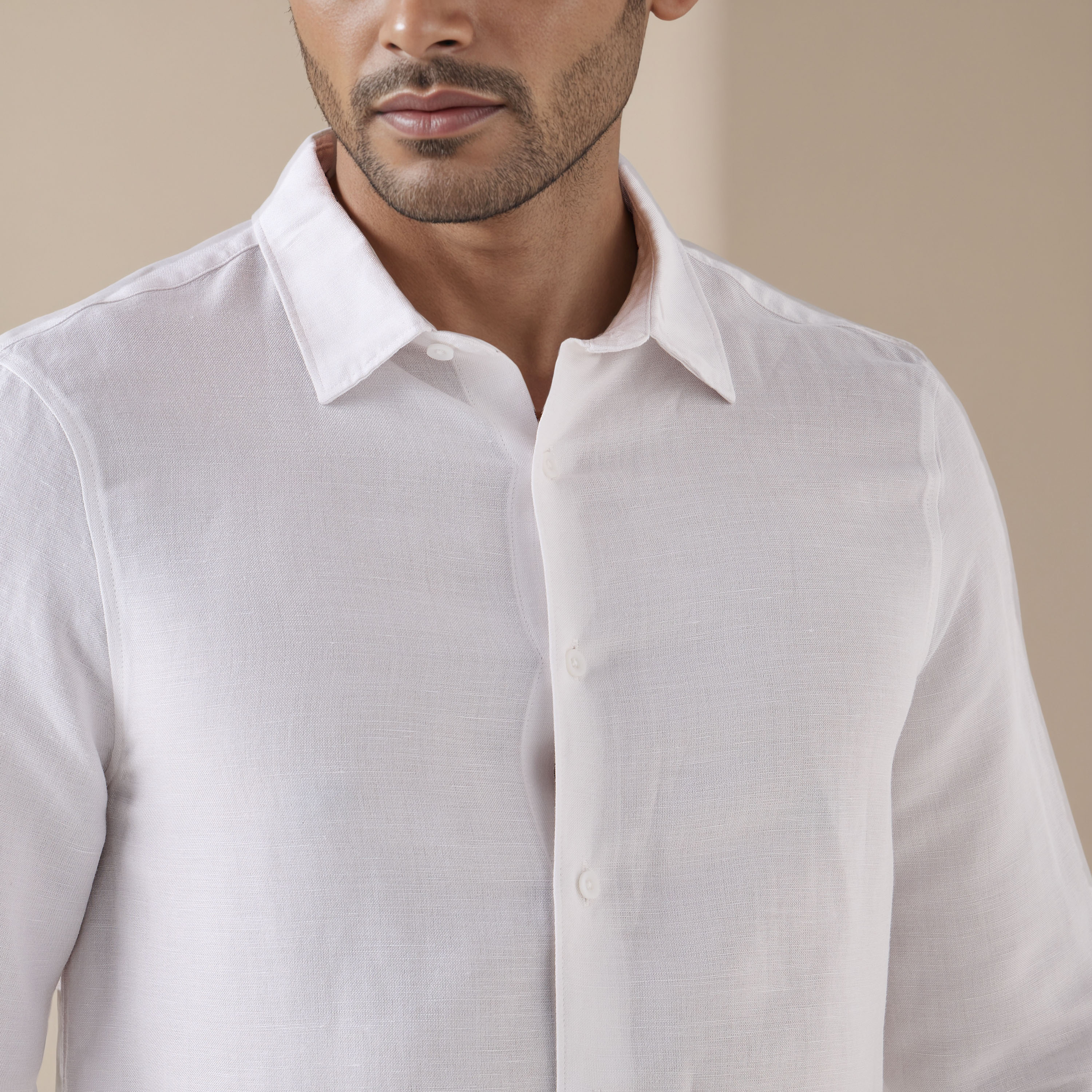 Regular Fit Linen Blend Shirt-men-clothing-shirts-image-4