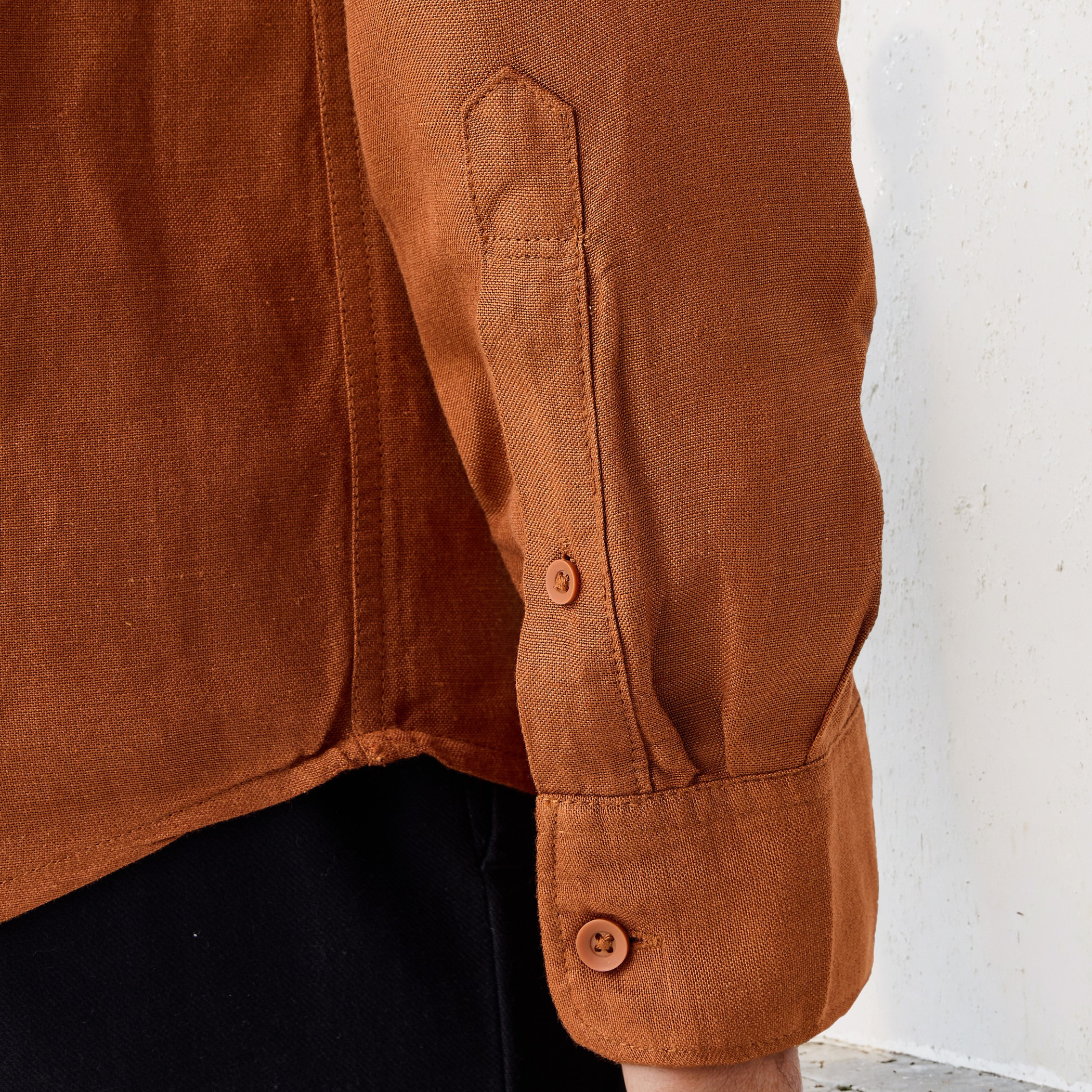 Regular Fit Linen Blend Shirt-men-clothing-shirts-image-5