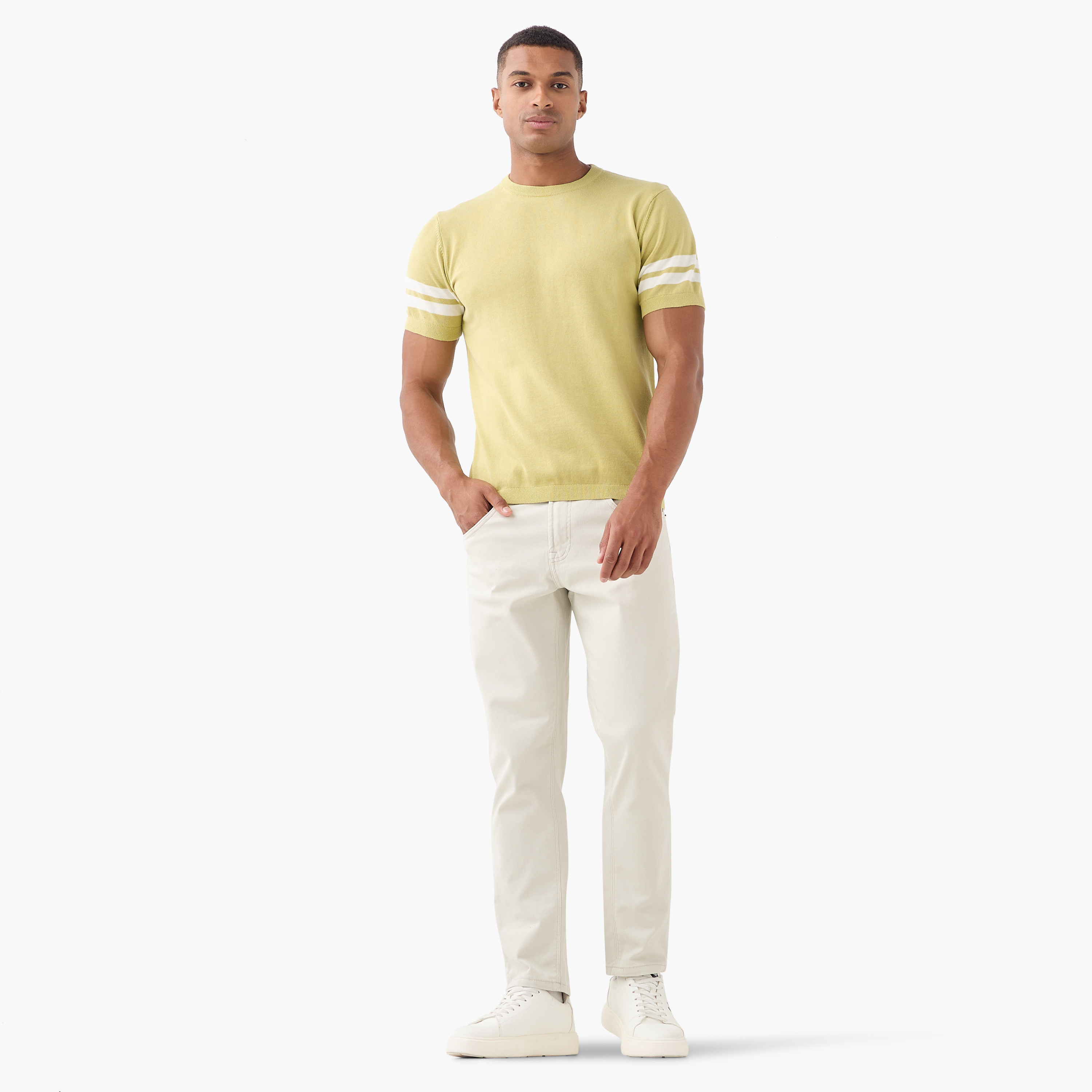 تيشيرت مقلّم بياقة ضيقة-men-clothing-tshirtsandpolos-tshirts-image-17