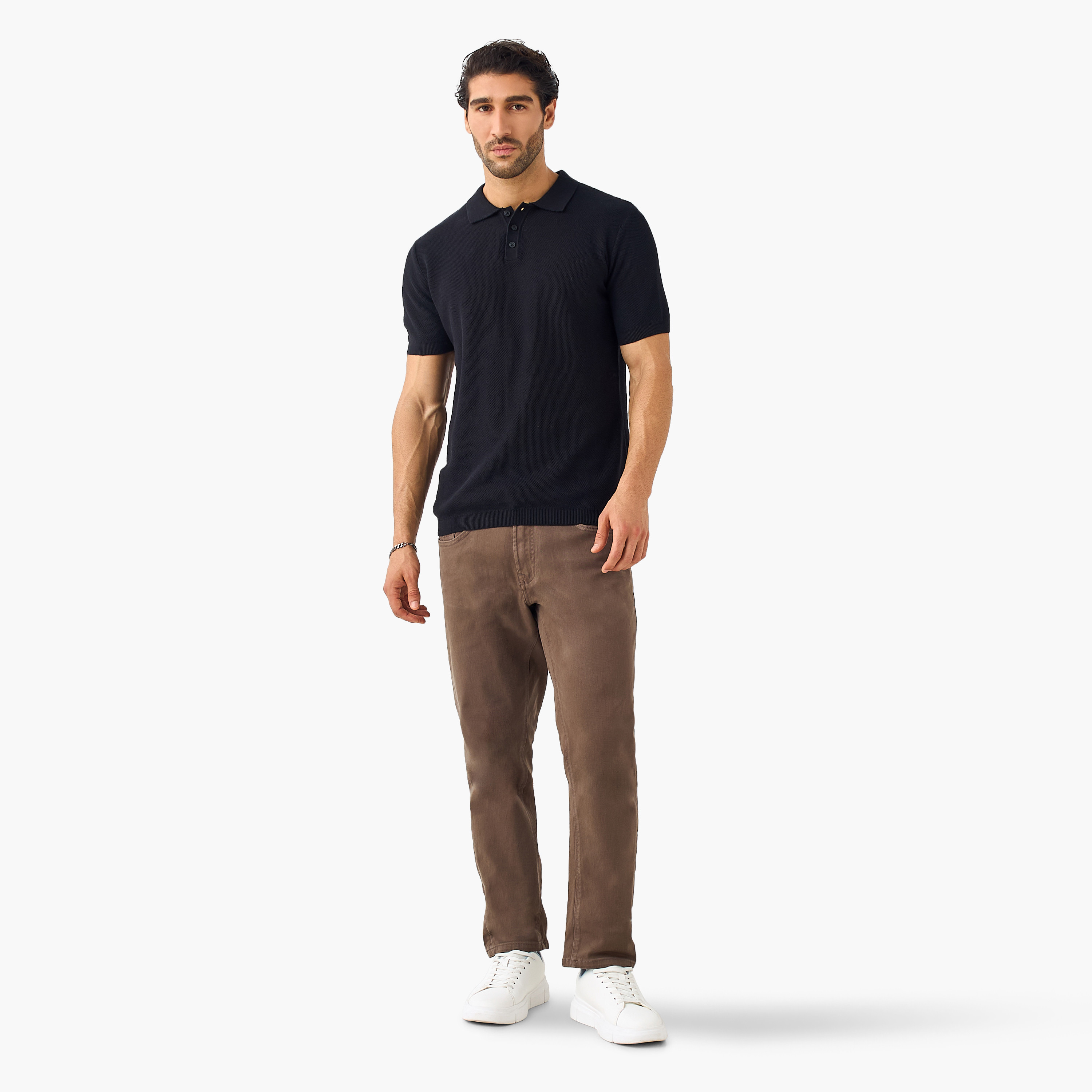 تيشيرت بولو  هيرنجبون بارز الملمس-men-clothing-tshirtsandpolos-polos-image-2