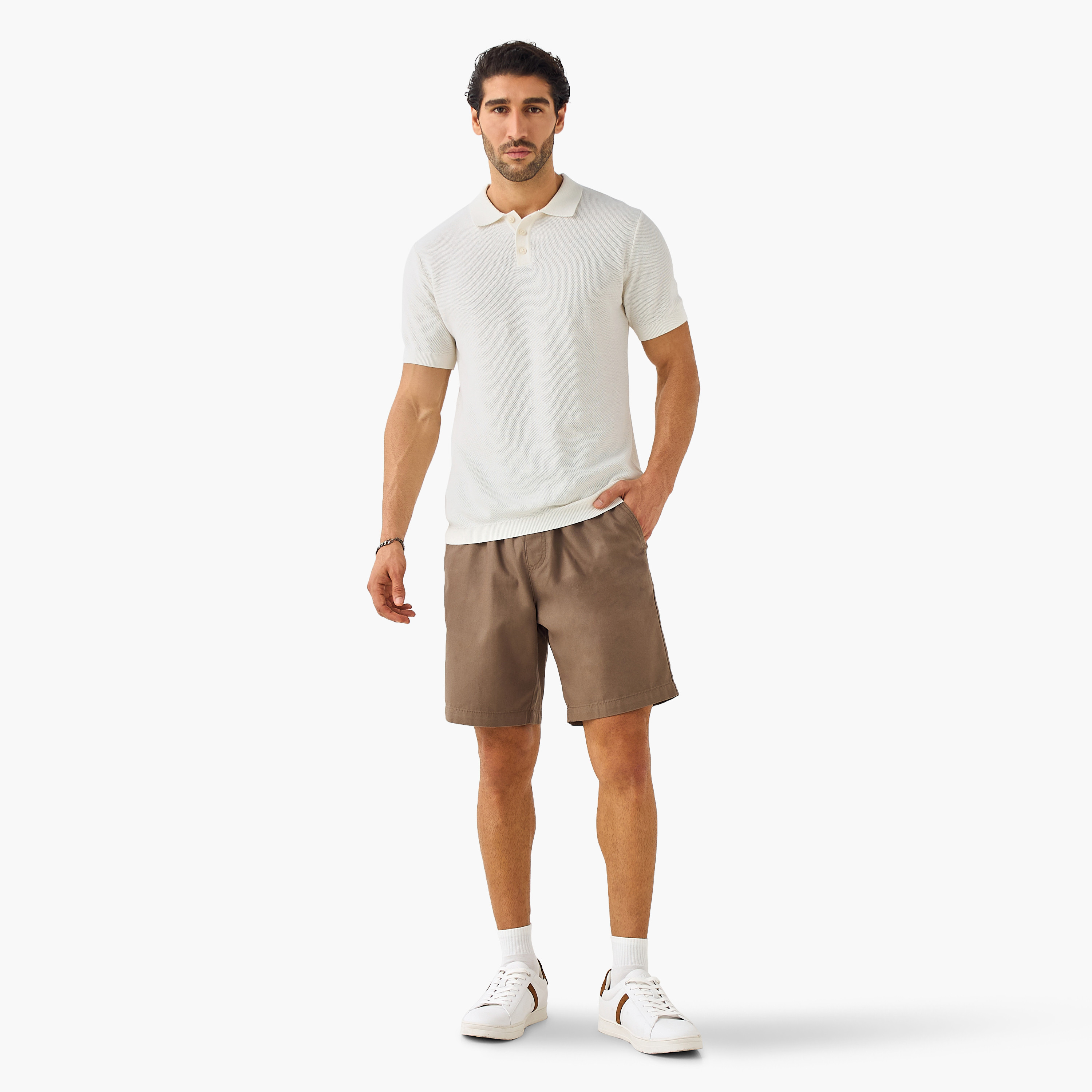 Herringbone Textured Polo T-shirt-men-clothing-tshirtsandpolos-polos-image-2