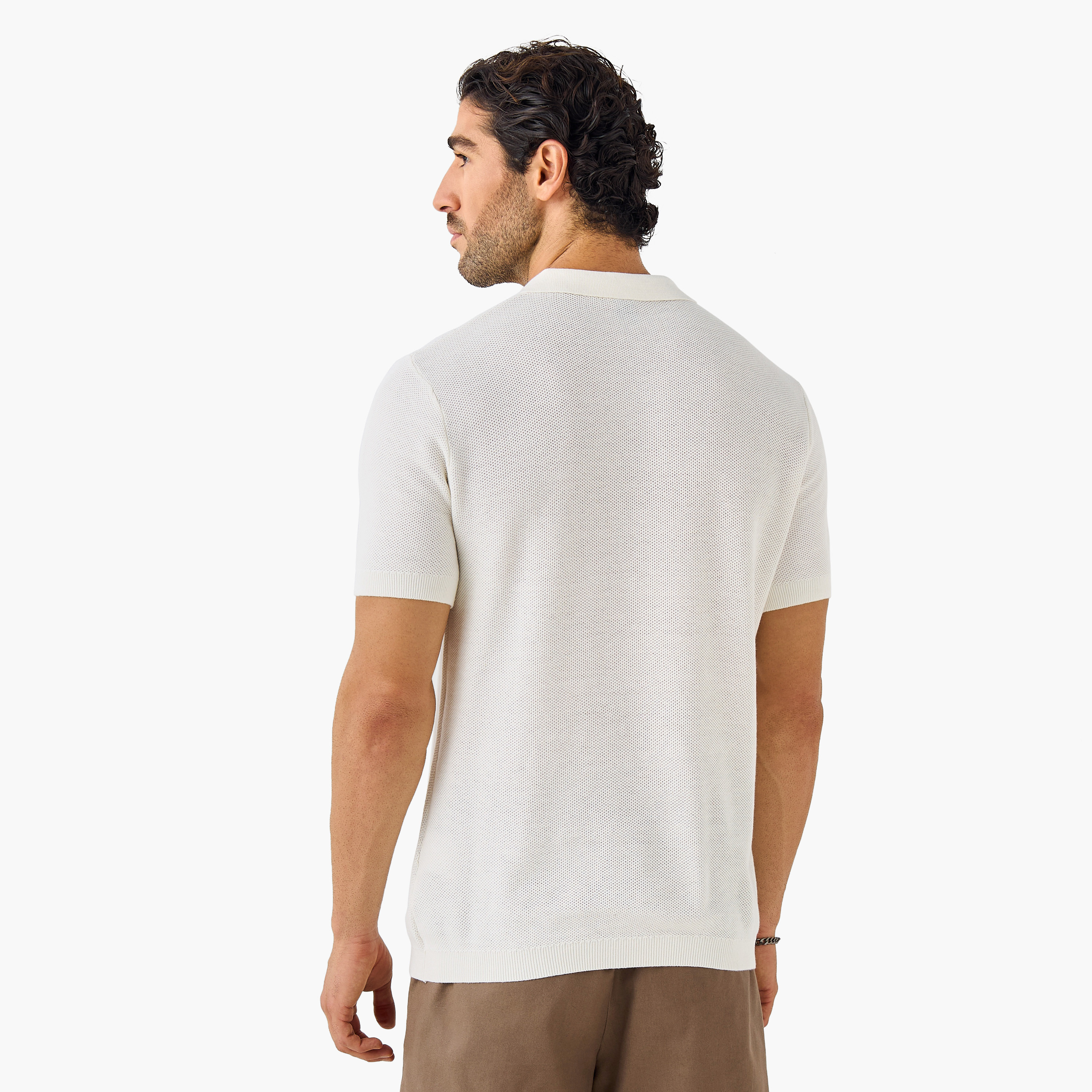 Herringbone Textured Polo T-shirt-men-clothing-tshirtsandpolos-polos-image-3