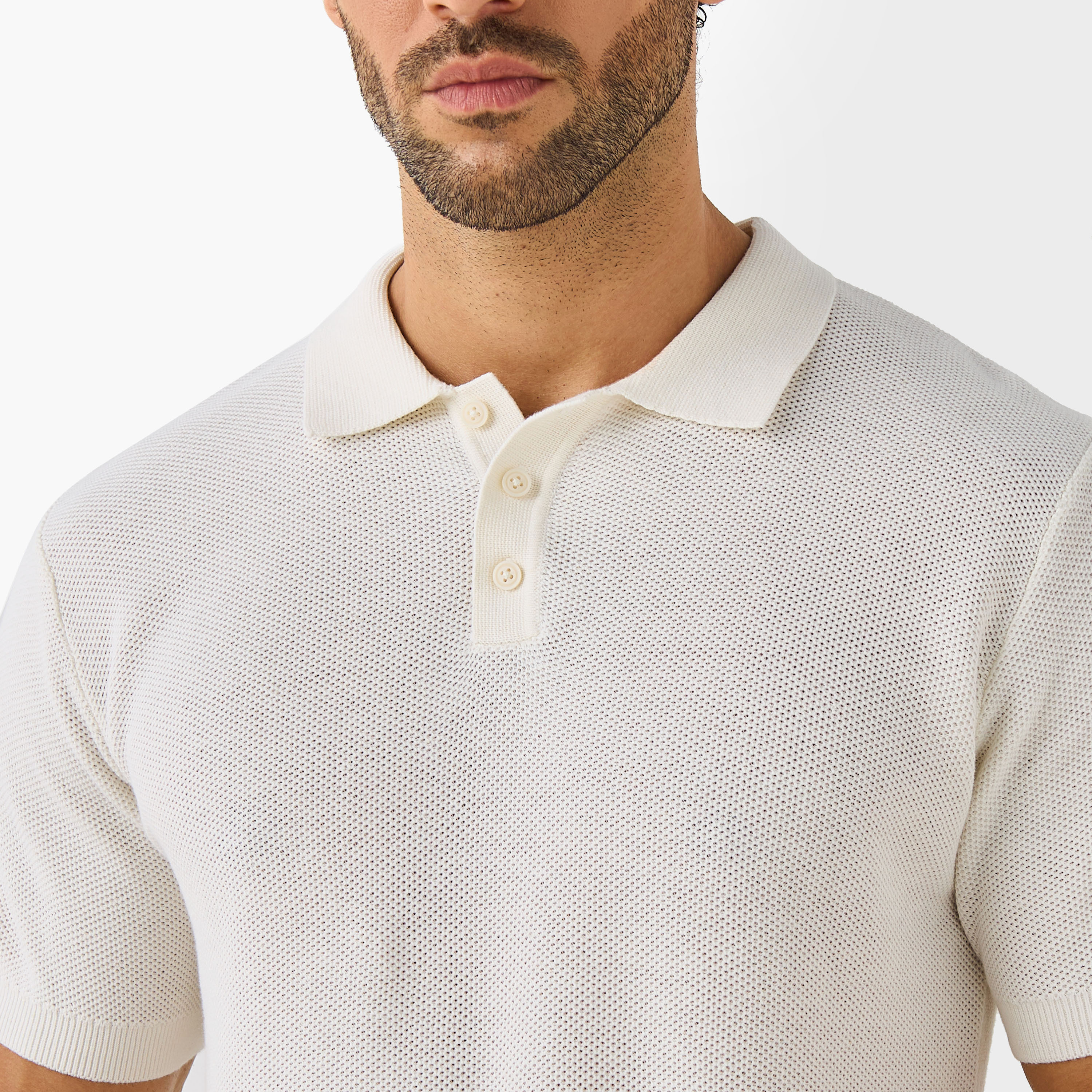 Herringbone Textured Polo T-shirt-men-clothing-tshirtsandpolos-polos-image-4