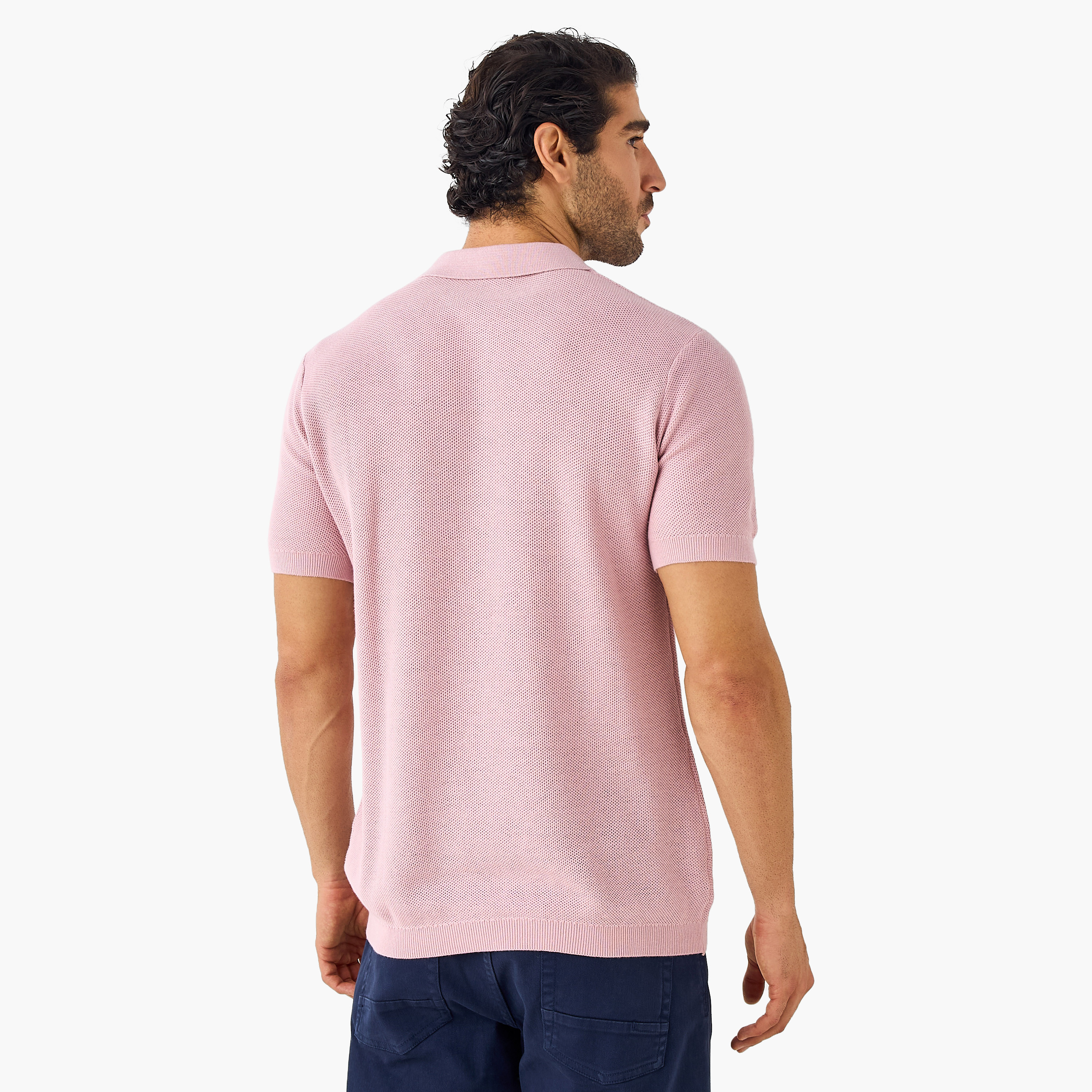 Herringbone Textured Polo T-shirt-men-clothing-tshirtsandpolos-polos-image-3