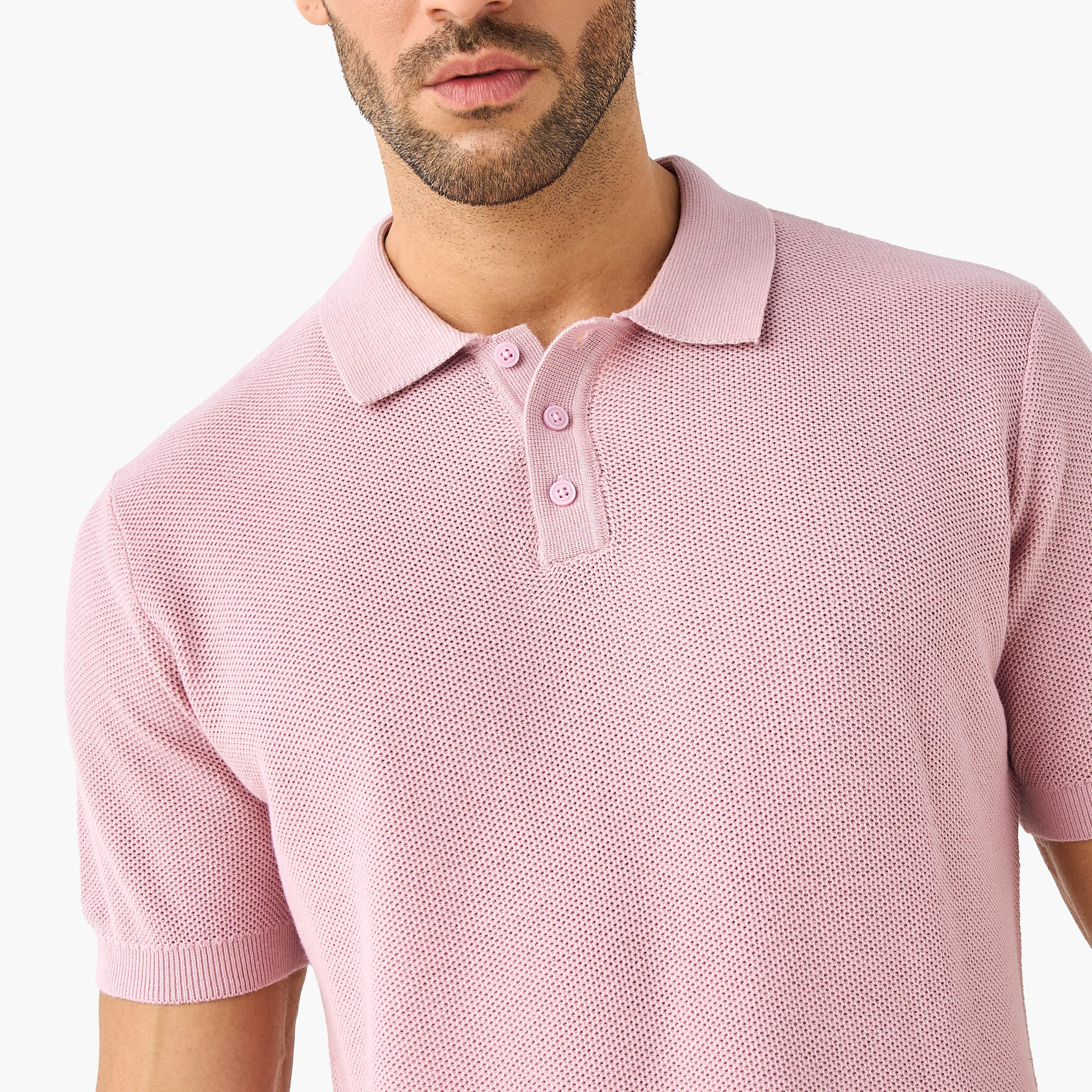 Herringbone Textured Polo T-shirt-men-clothing-tshirtsandpolos-polos-image-4