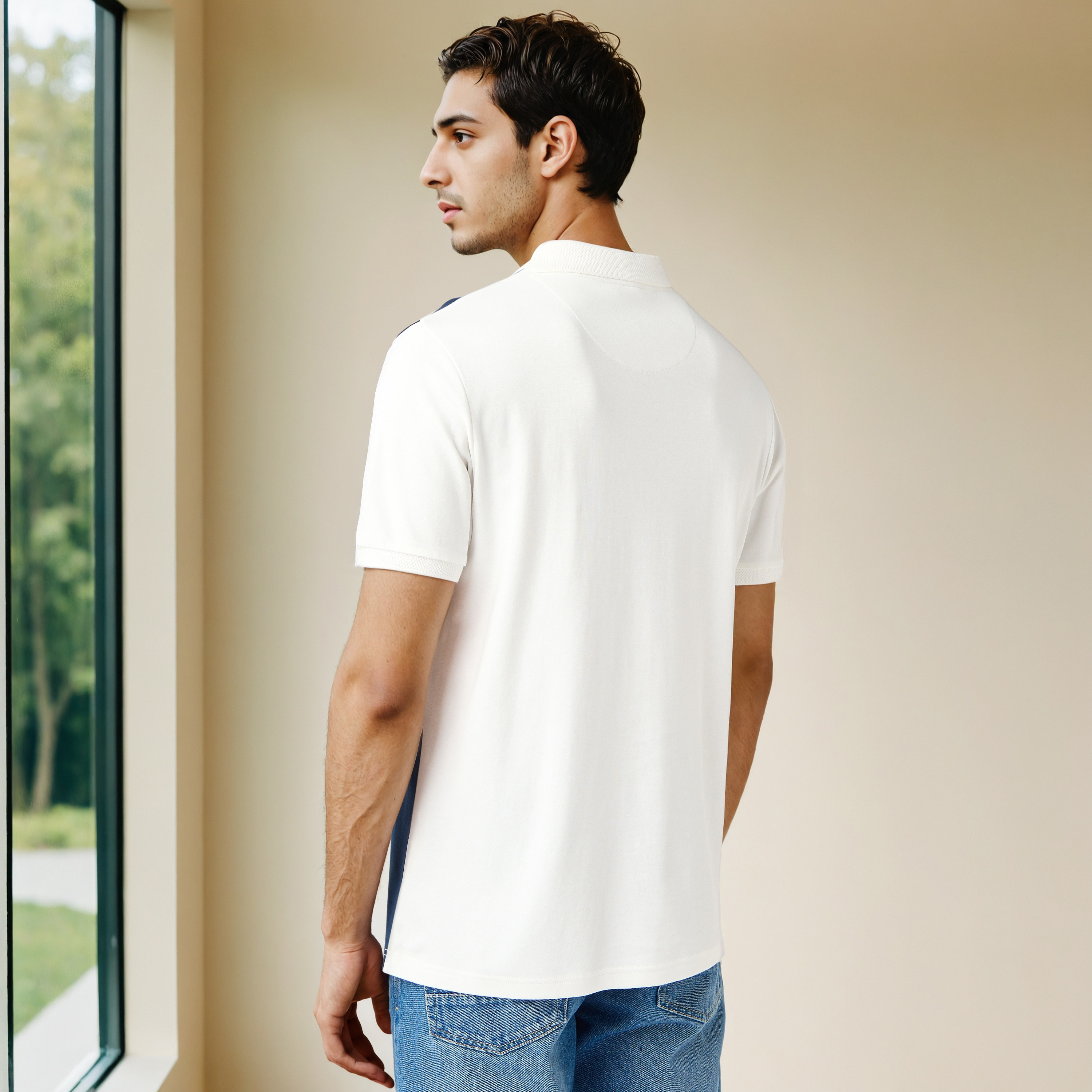 Colourblock Polo T-shirt-men-clothing-tshirtsandpolos-polos-image-3