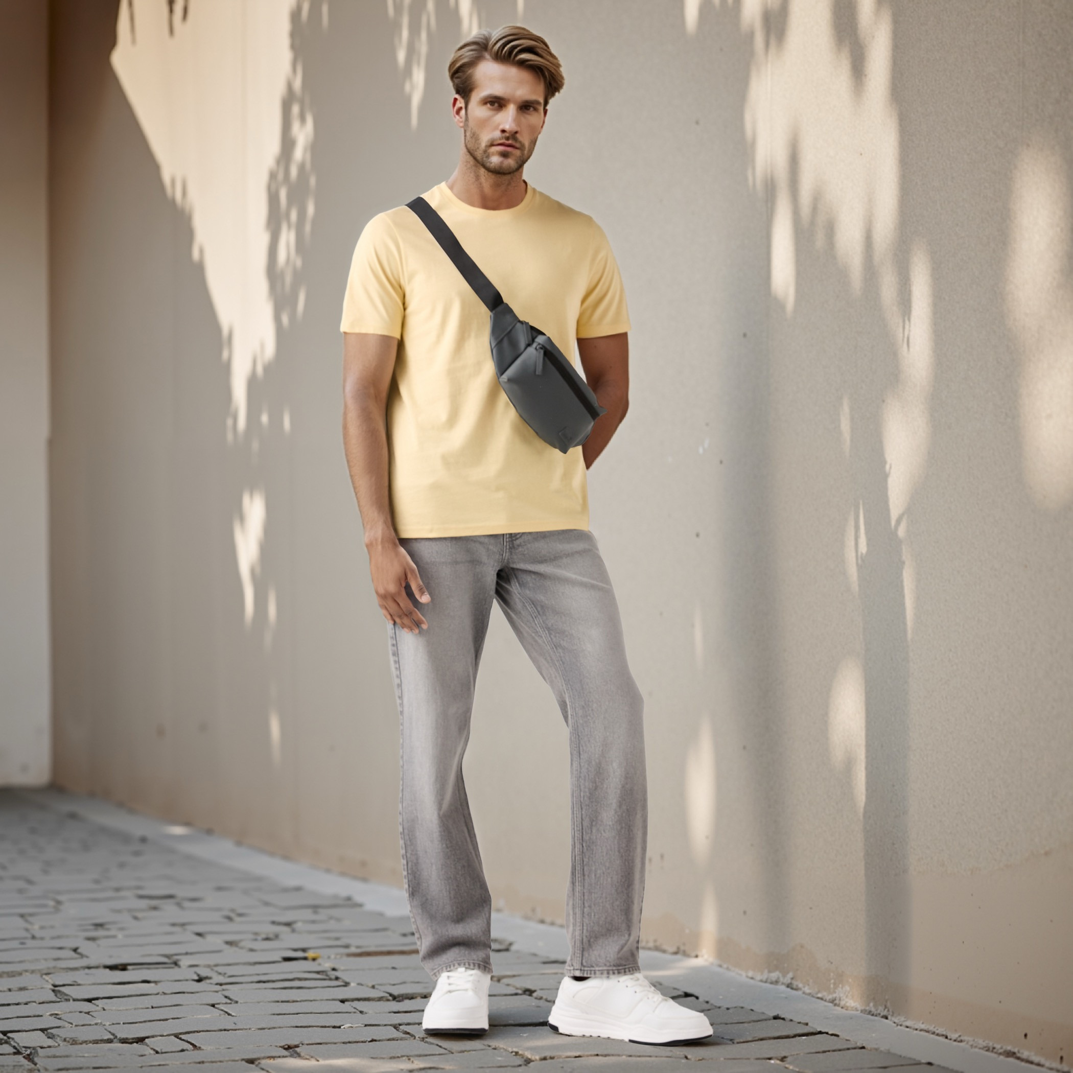 Regular Fit Crew Neck T-shirt with Short Sleeves-men-clothing-tshirtsandpolos-tshirts-image-17