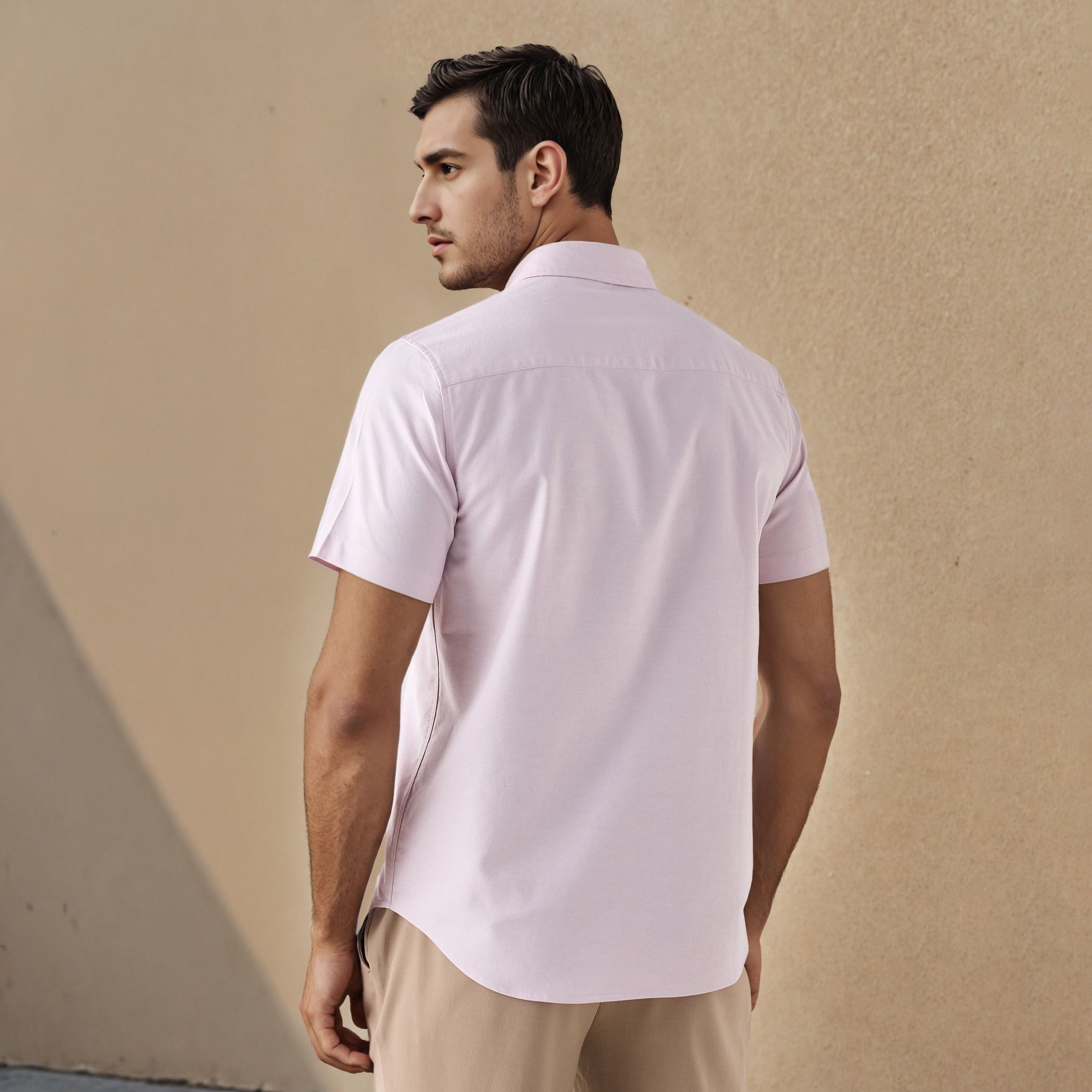 Regular Fit Collared Oxford Shirt-men-clothing-shirts-image-3
