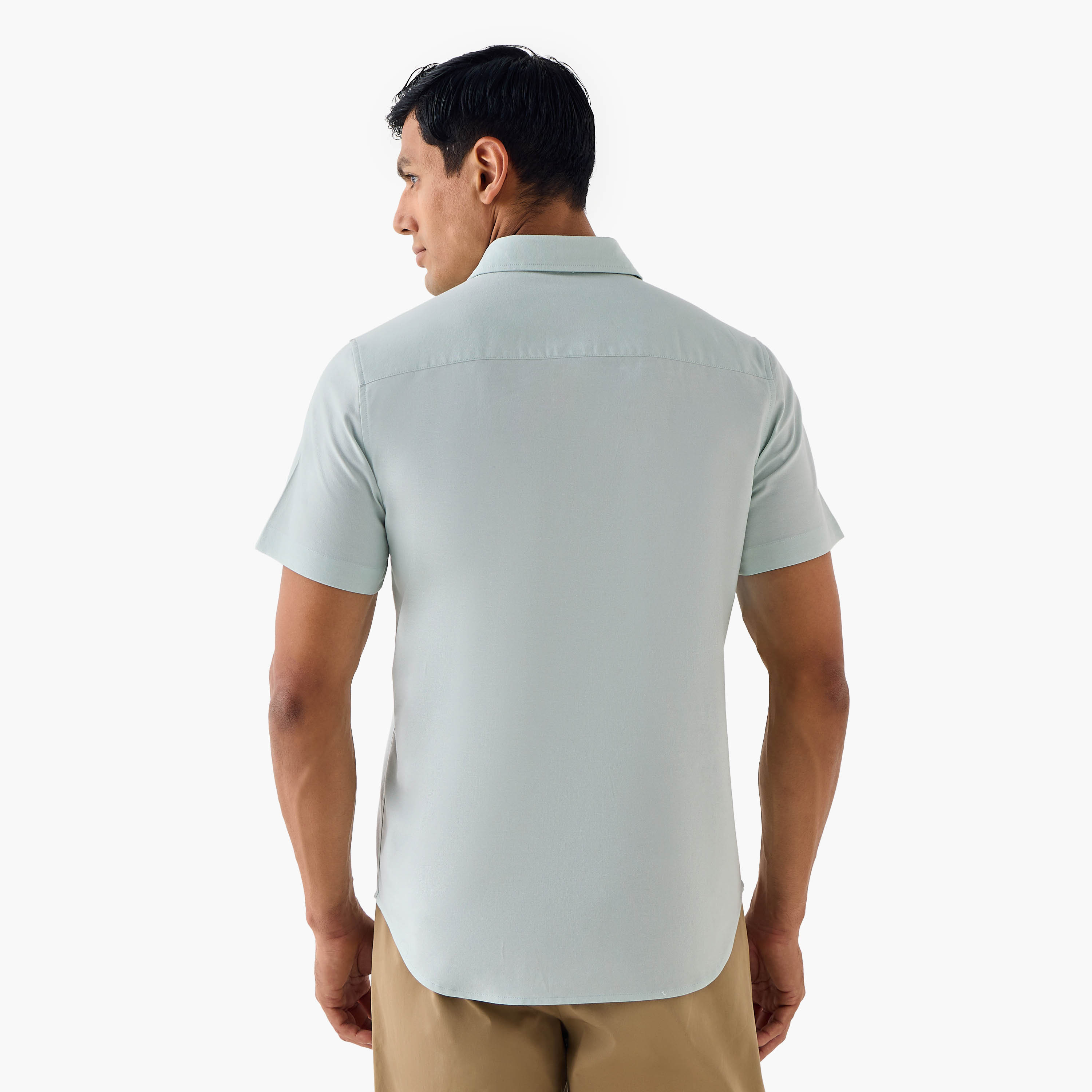 Regular Fit Collared Oxford Shirt-men-clothing-shirts-image-3
