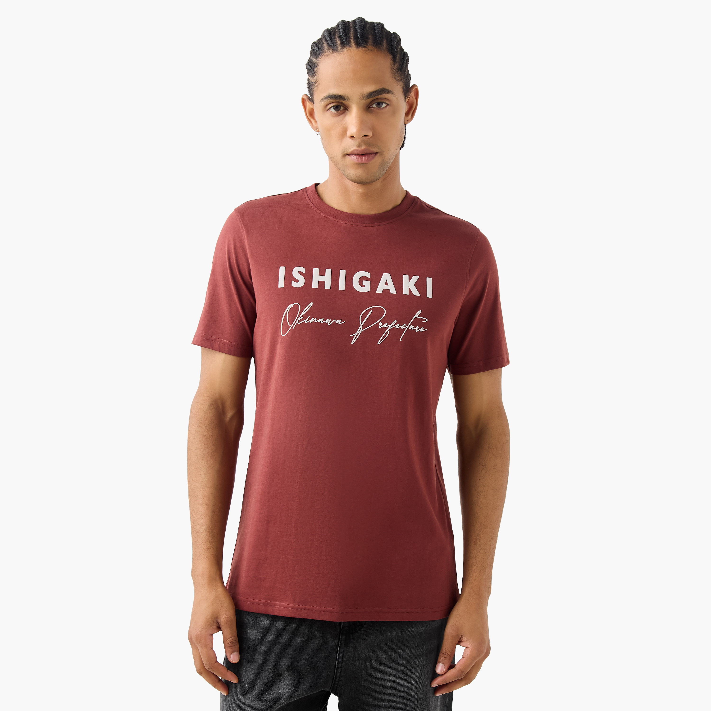 Slogan Print T-shirt-men-clothing-tshirtsandpolos-tshirts-image-1