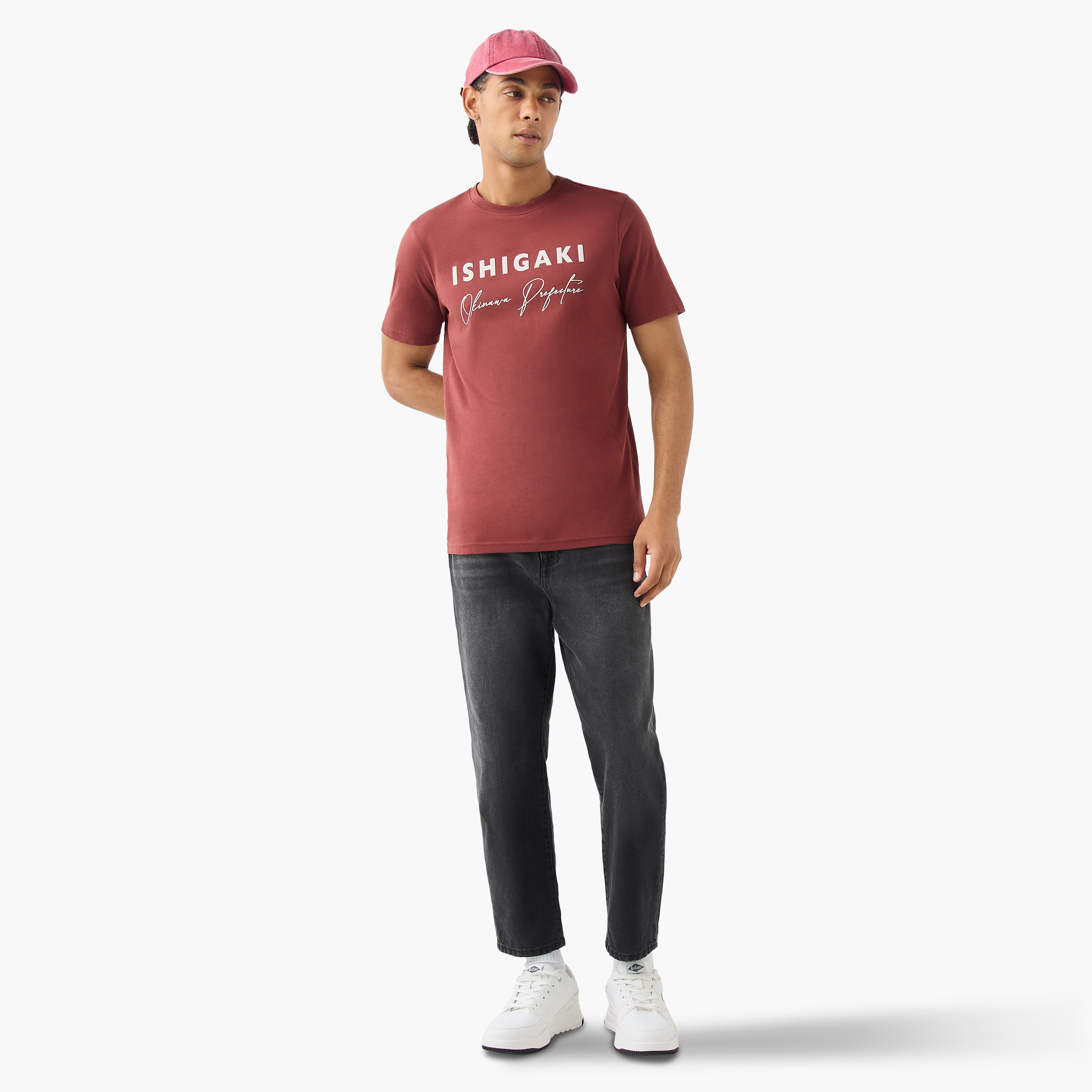 Slogan Print T-shirt-men-clothing-tshirtsandpolos-tshirts-image-2