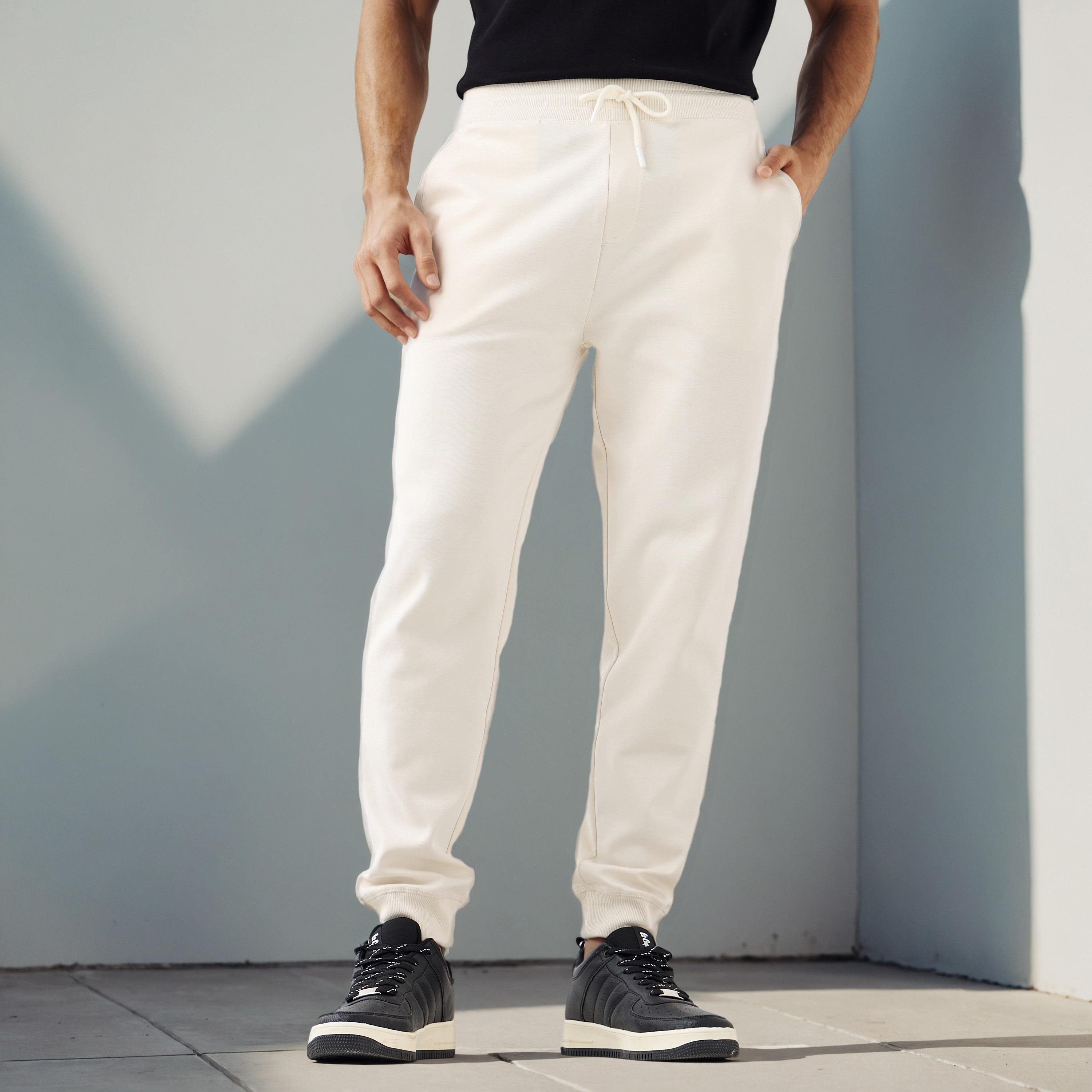 Regular Fit Flexi Waist Joggers with Pockets-men-clothing-bottoms-joggers-image-1