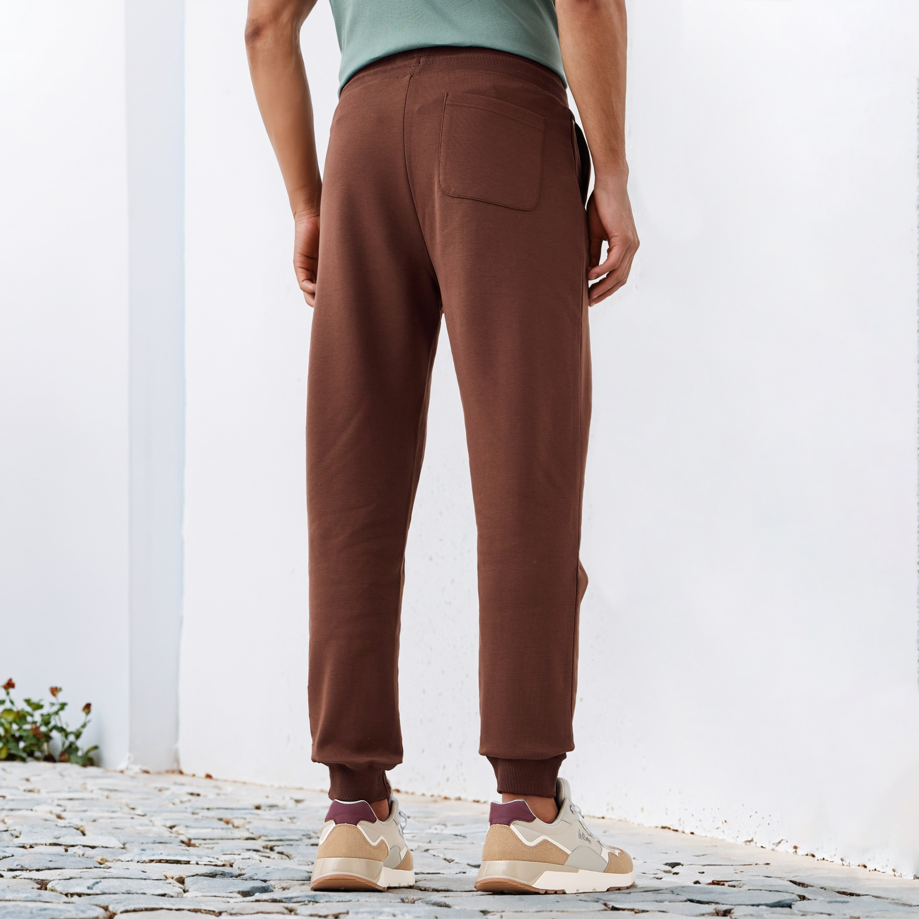 Regular Fit Flexi Waist Joggers with Pockets-men-clothing-bottoms-joggers-image-3