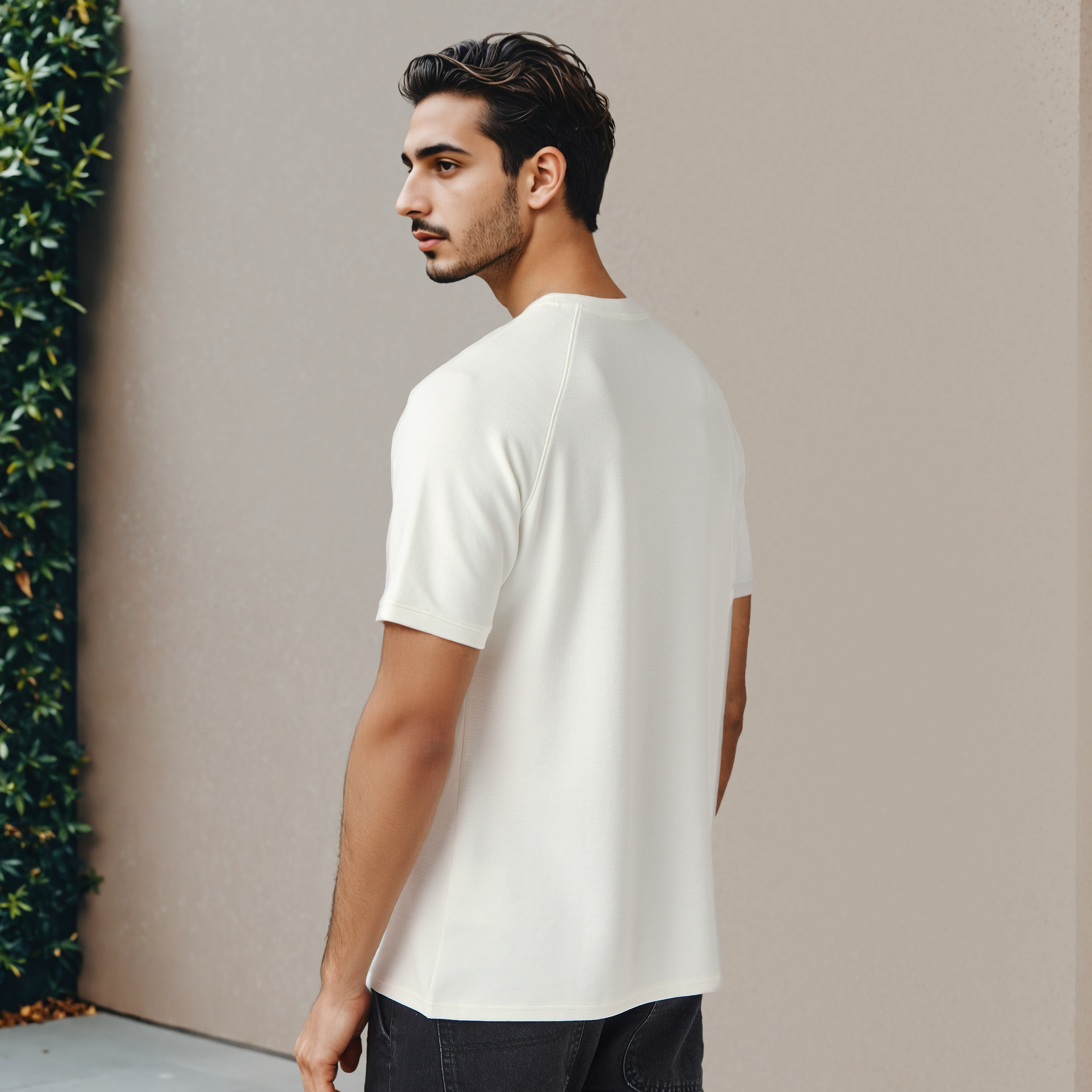 تيشيرت بأكمام راجلان بارز الملمس-men-clothing-tshirtsandpolos-tshirts-image-3