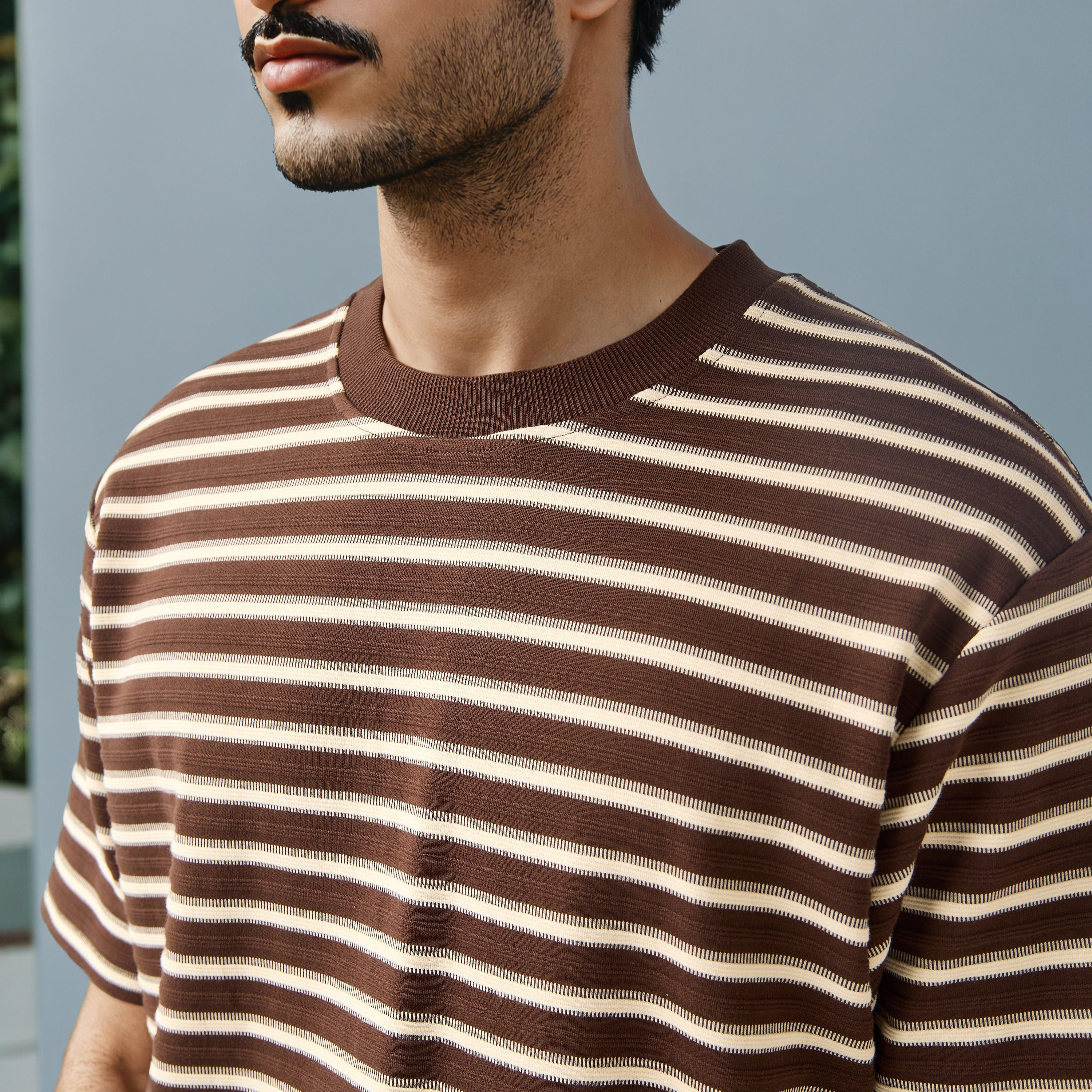 تيشيرت عثماني مخطط بياقة ضيقة-men-clothing-tshirtsandpolos-tshirts-image-4