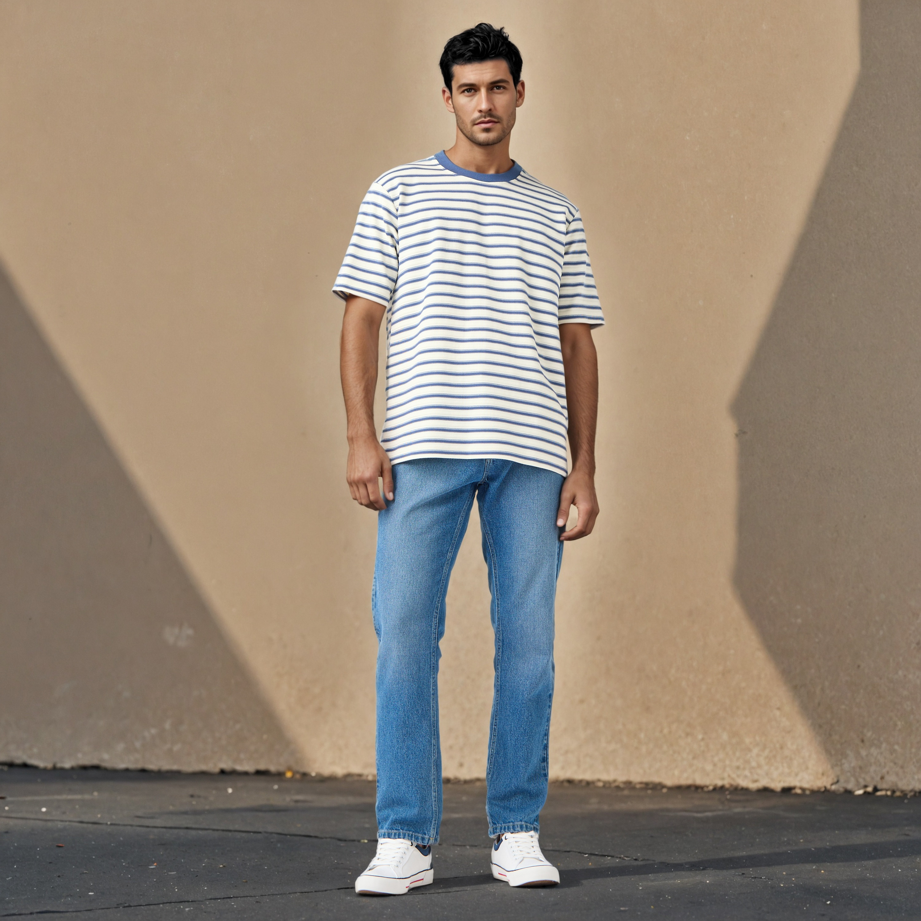 Striped Crew Neck Ottoman T-shirt-men-clothing-tshirtsandpolos-tshirts-image-2