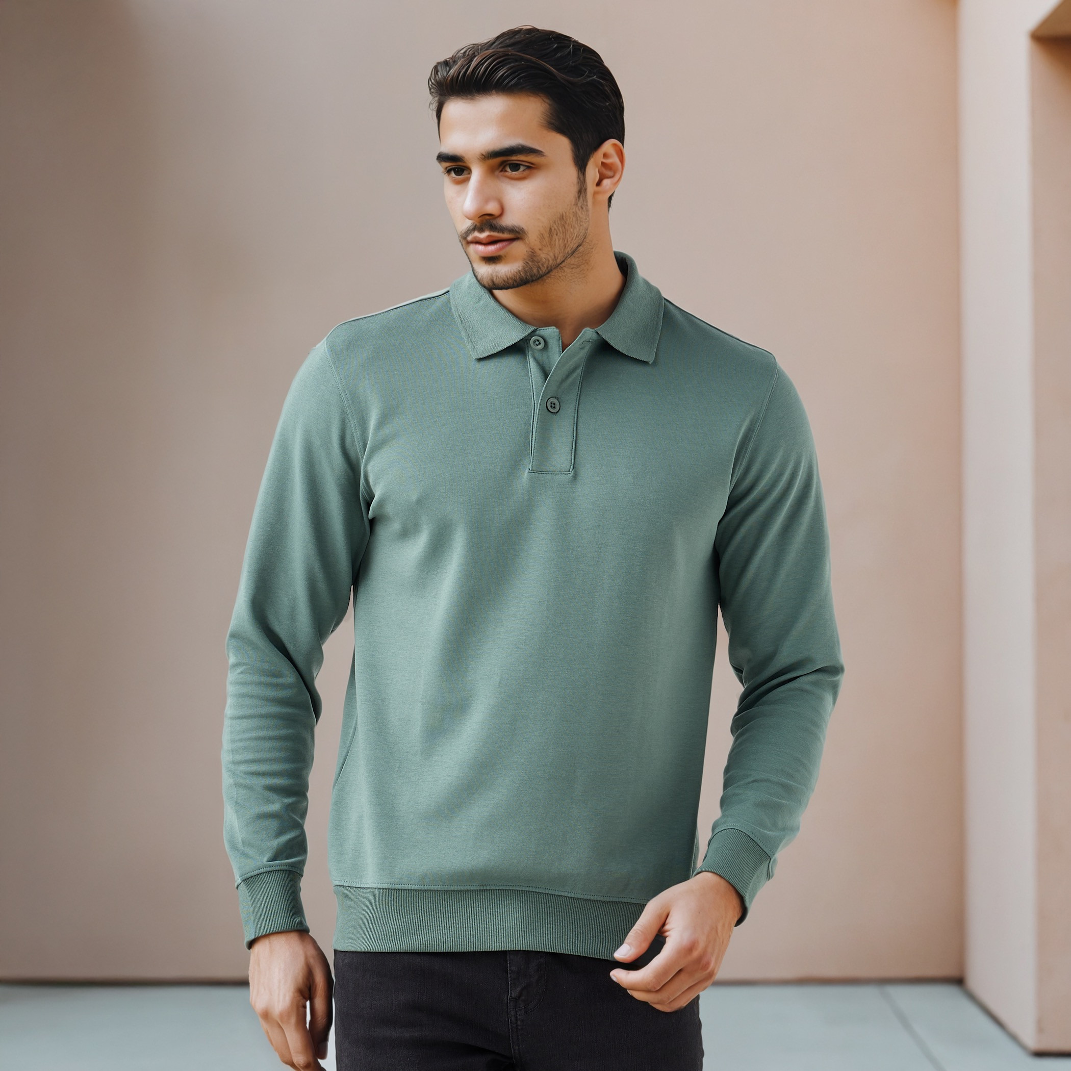 تيشيرت بولو بقصة عادية-men-clothing-tshirtsandpolos-polos-image-1