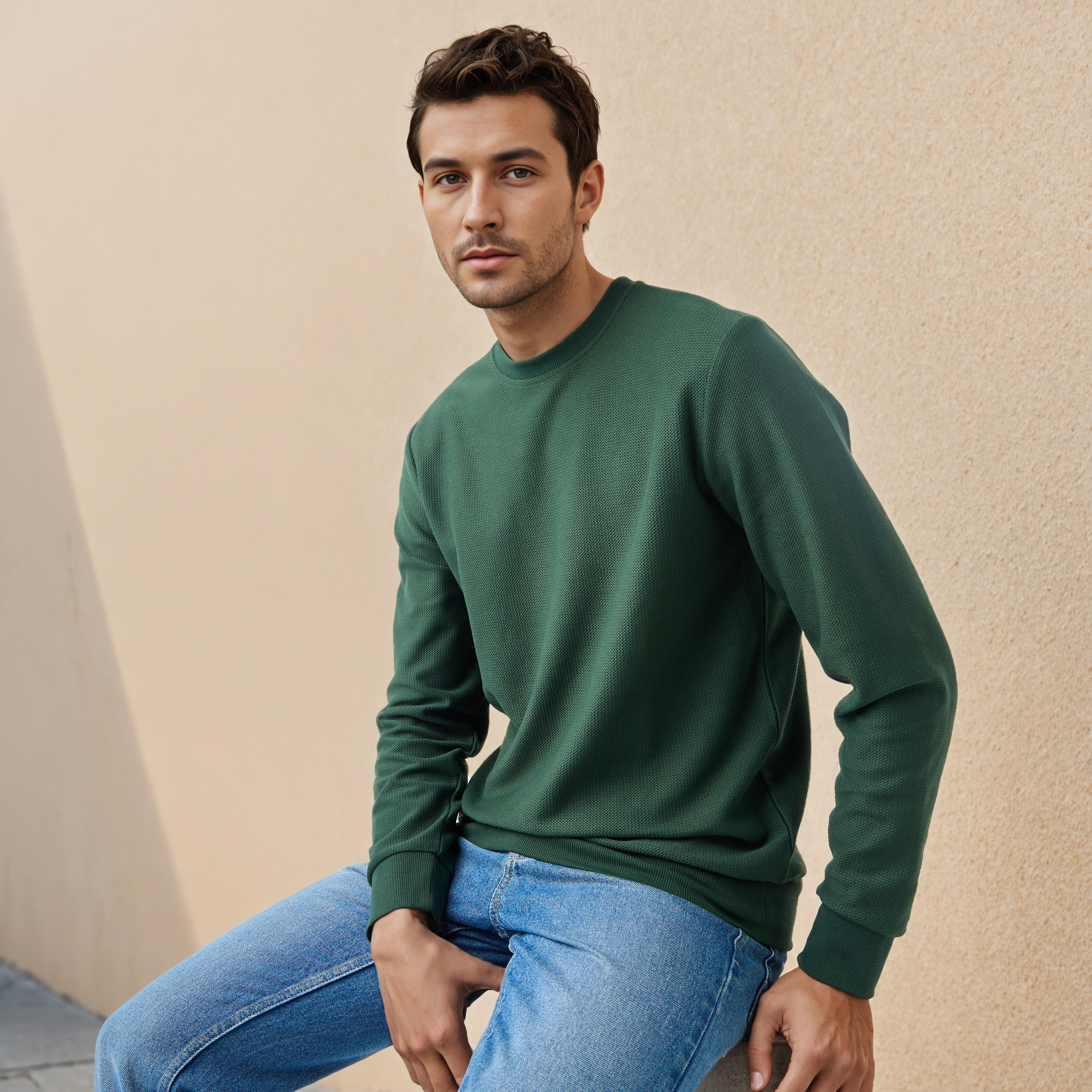 سويت شيرت بارز الملمس بنمط متعرج-men-winterwear-hoodiesandsweatshirts-image-16