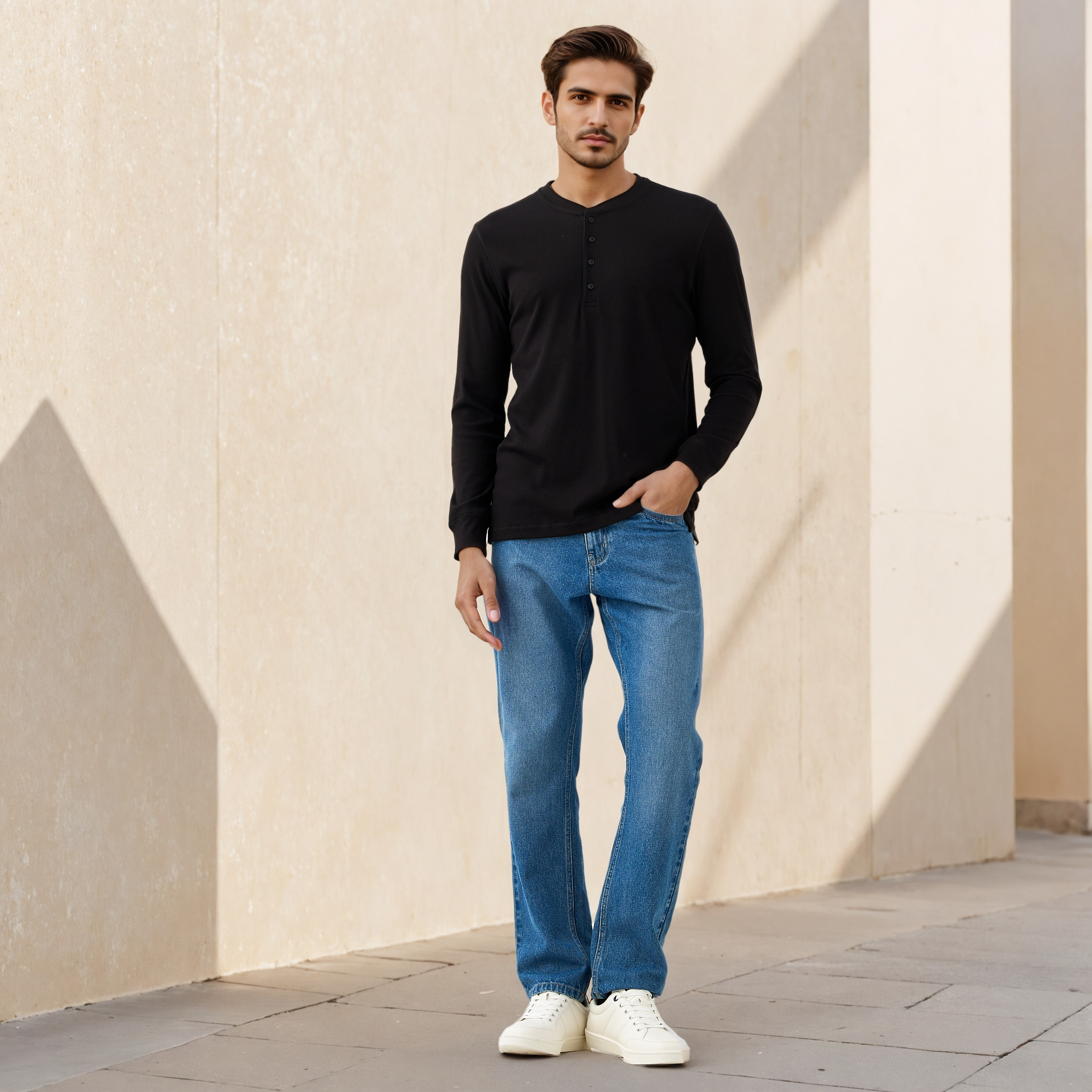 تيشيرت بارز الملمس بقصّة عادية-men-clothing-tshirtsandpolos-tshirts-image-2