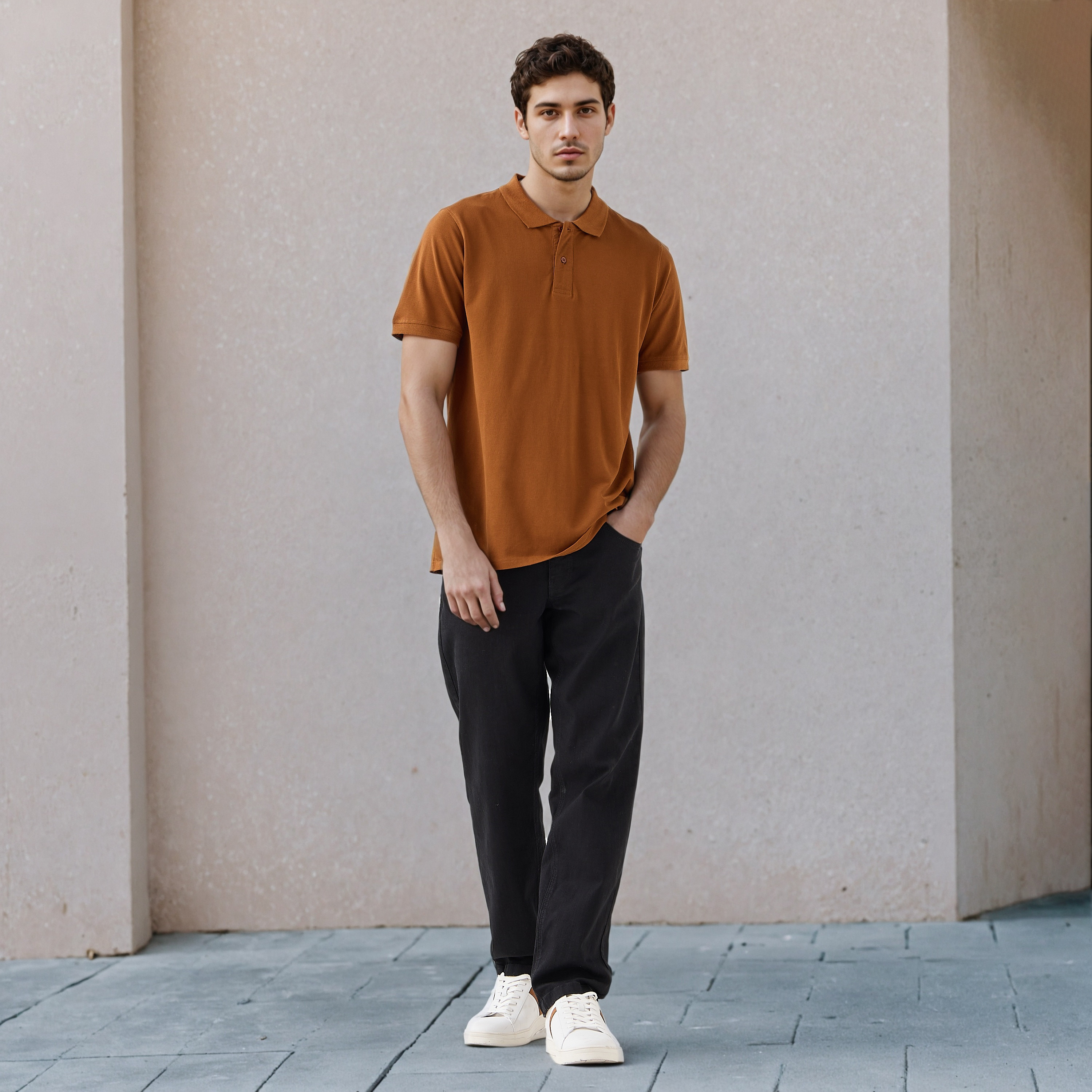 Polo T-shirt with Short Sleeves-men-clothing-tshirtsandpolos-polos-image-2