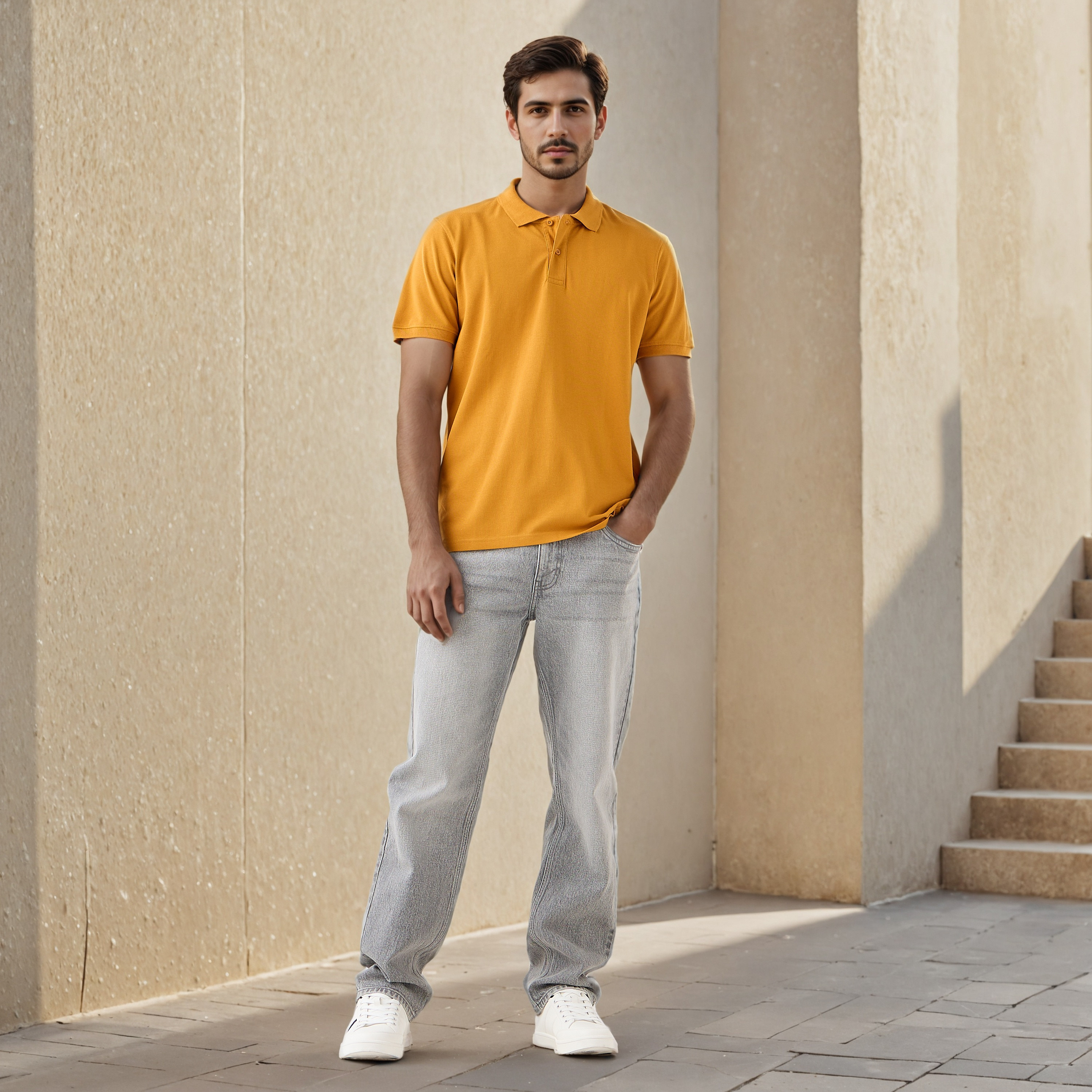 Polo T-shirt with Short Sleeves-men-clothing-tshirtsandpolos-polos-image-2