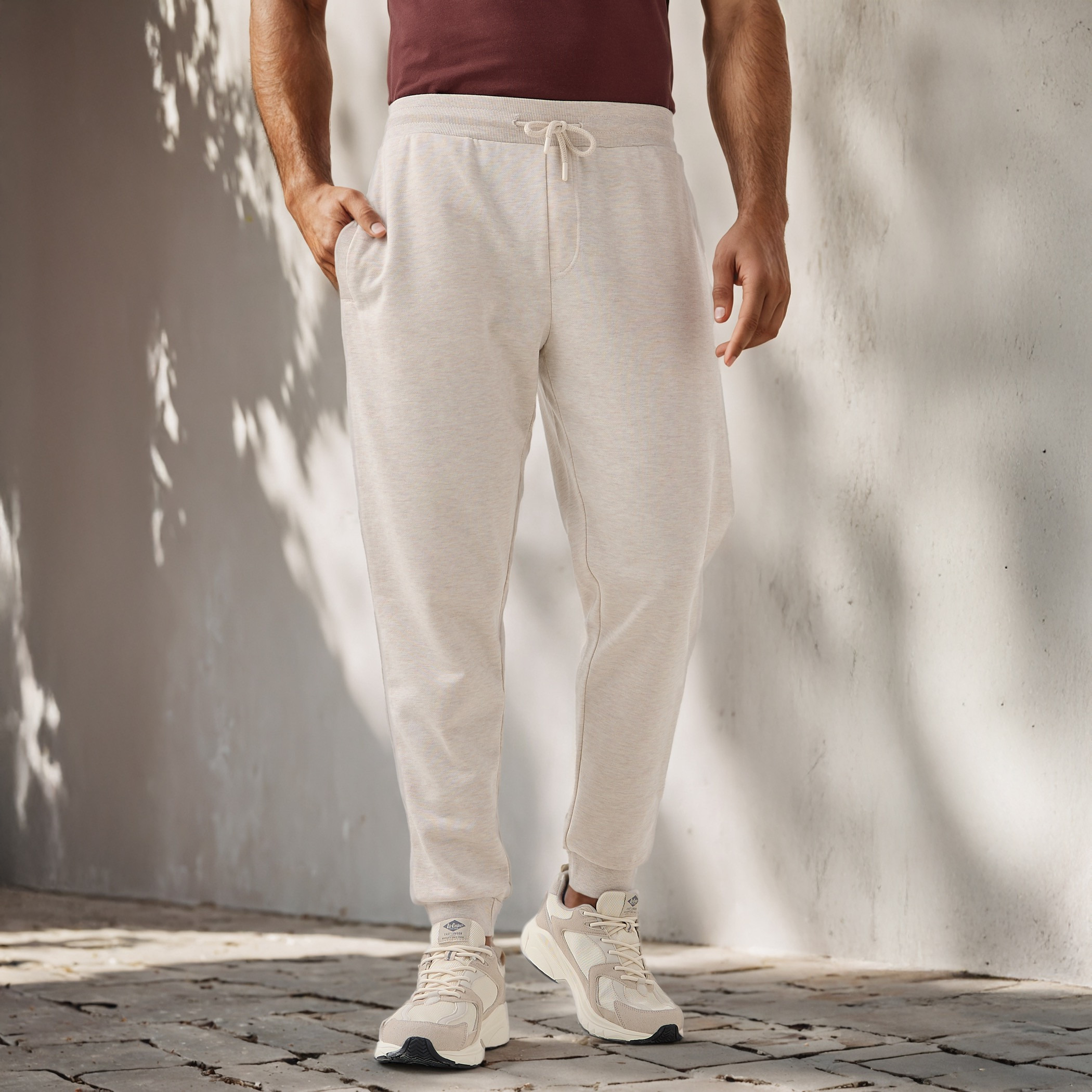 Regular Fit Flexi Waist Joggers with Pockets-men-clothing-bottoms-joggers-image-2