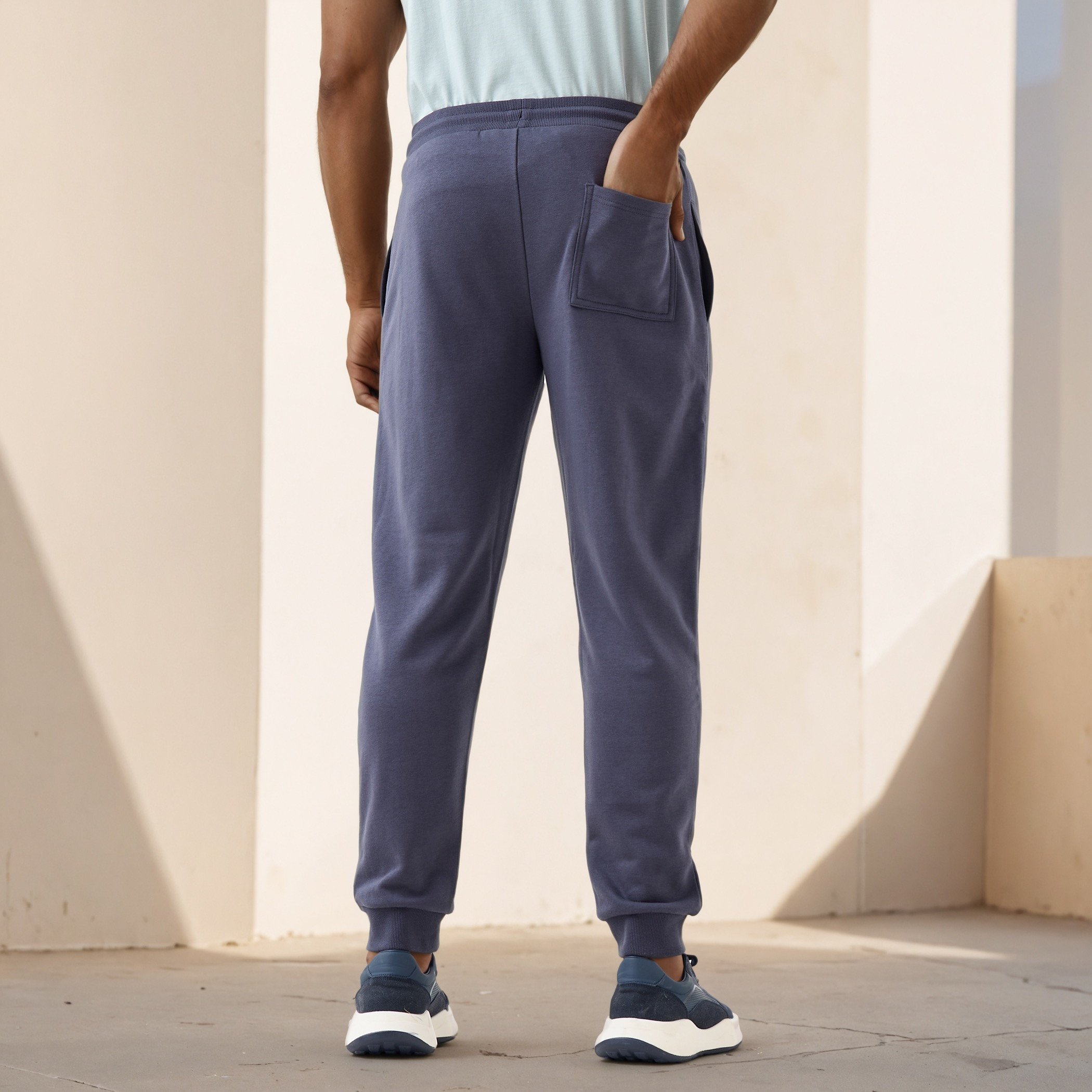 Regular Fit Flexi Waist Joggers with Pockets-men-clothing-bottoms-joggers-image-3